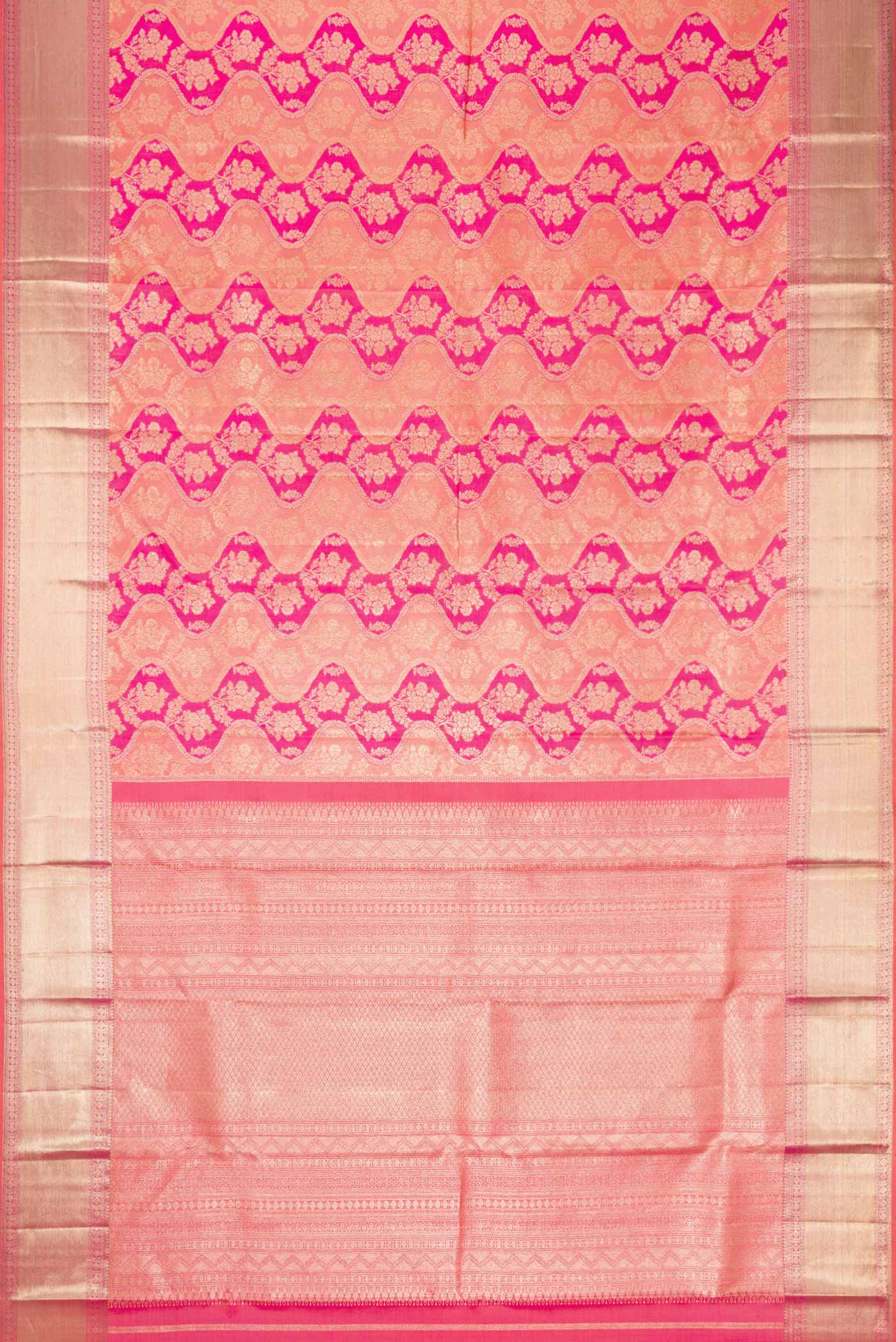 Multi Color Kanjivaram Silk Saree - Image 7