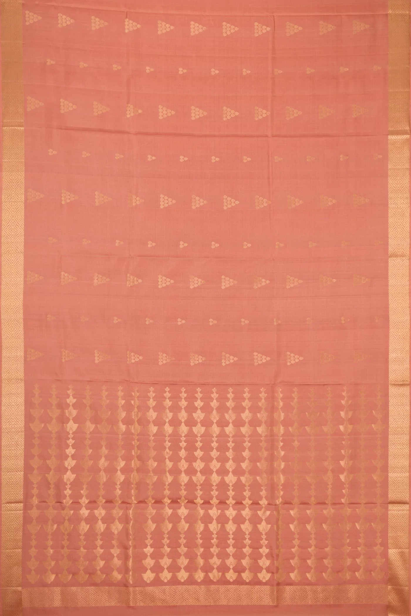 Peach Soft Silk Saree - Image 6