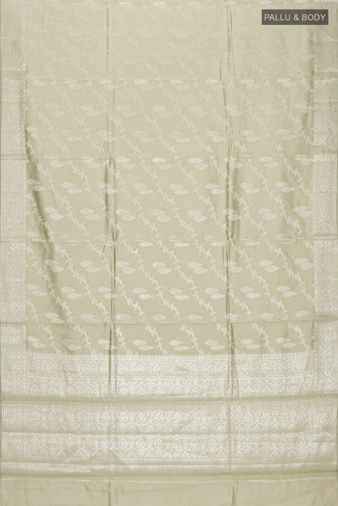 Green Banarasi Raw Silk Saree - Image 5