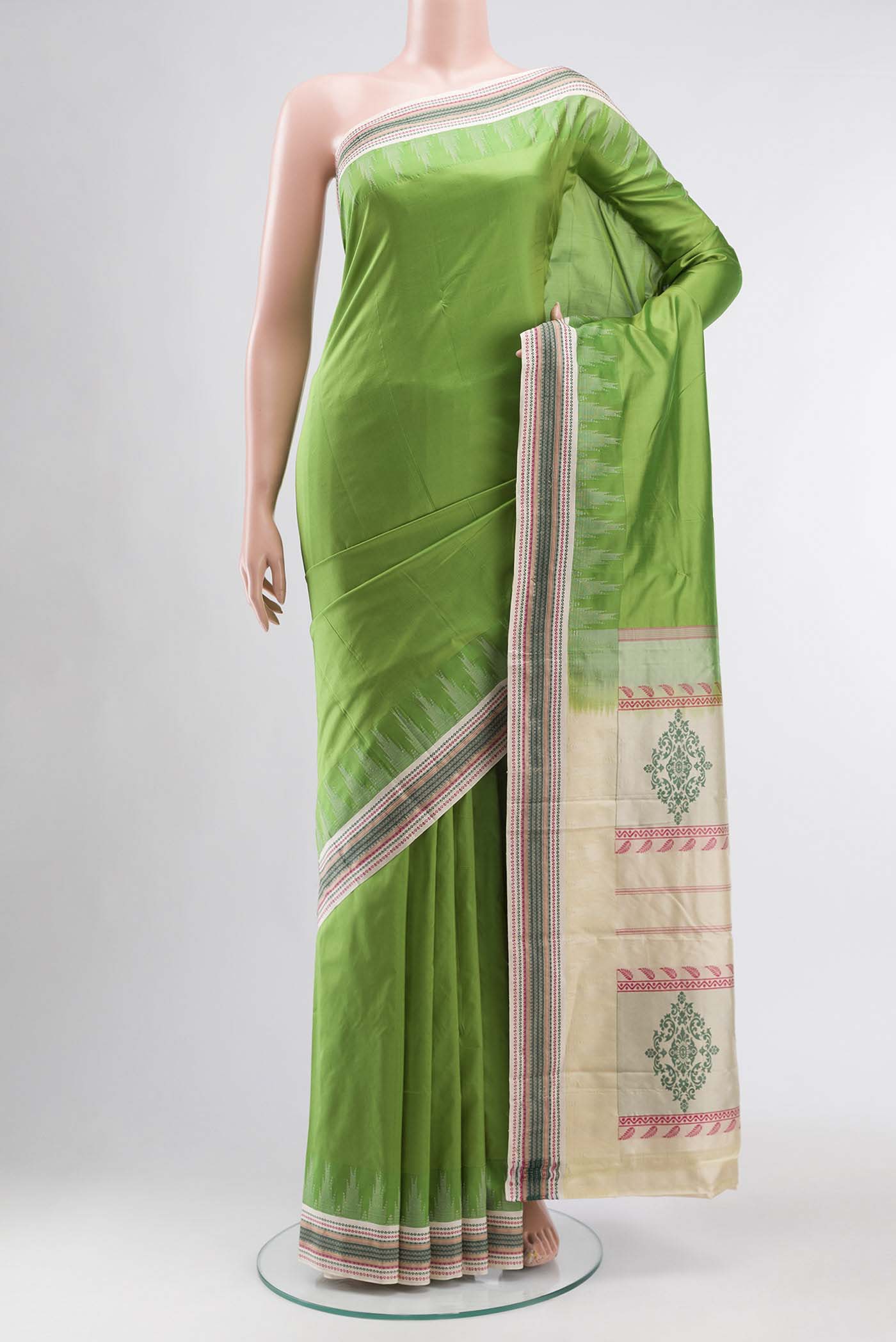 Green Bangalore Silk Saree