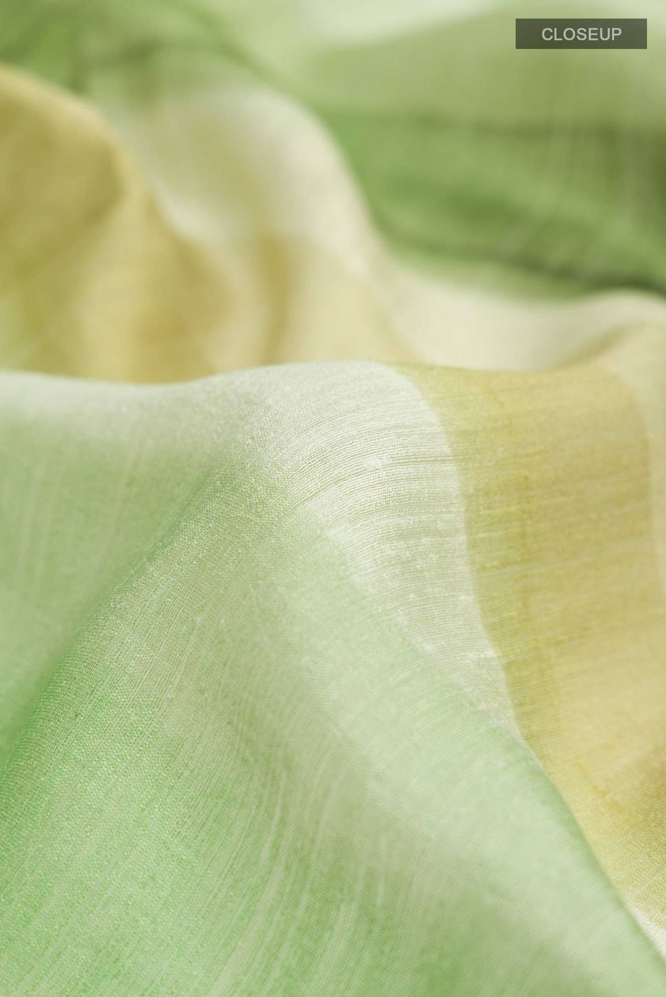 Green Bhagalpuri Tussar Silk Saree - Image 2