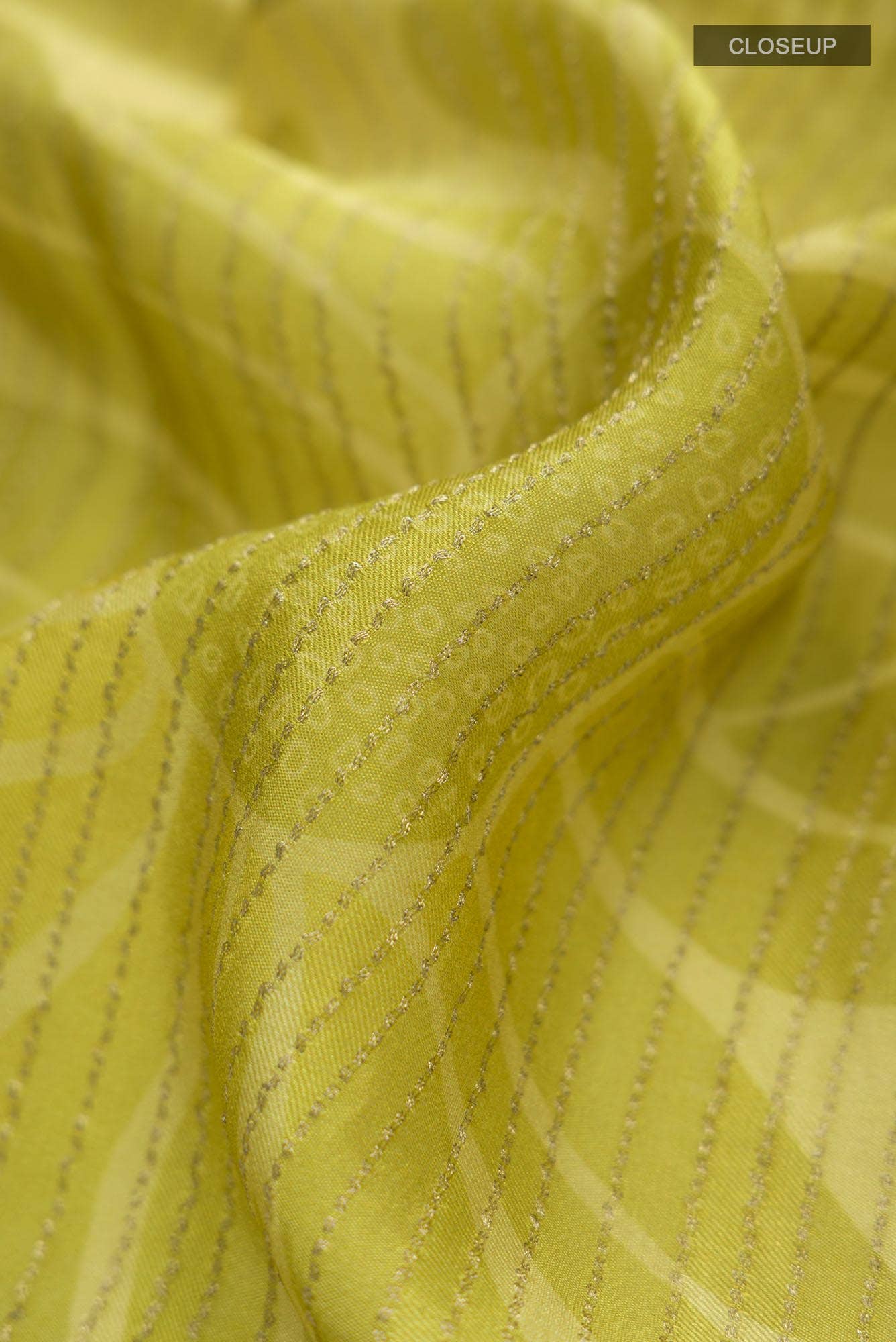 Green Crepe Saree - Image 3