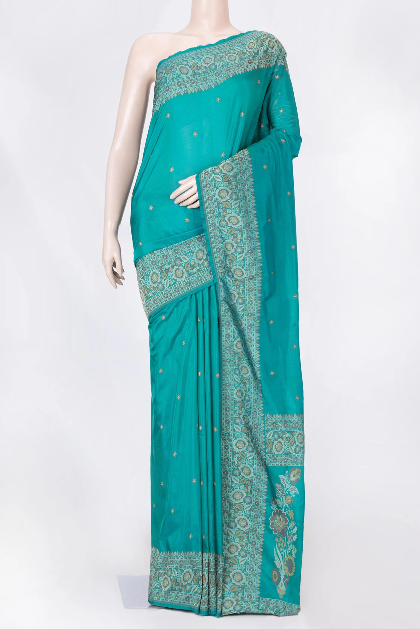 Green Dual Tone Banarasi Saree