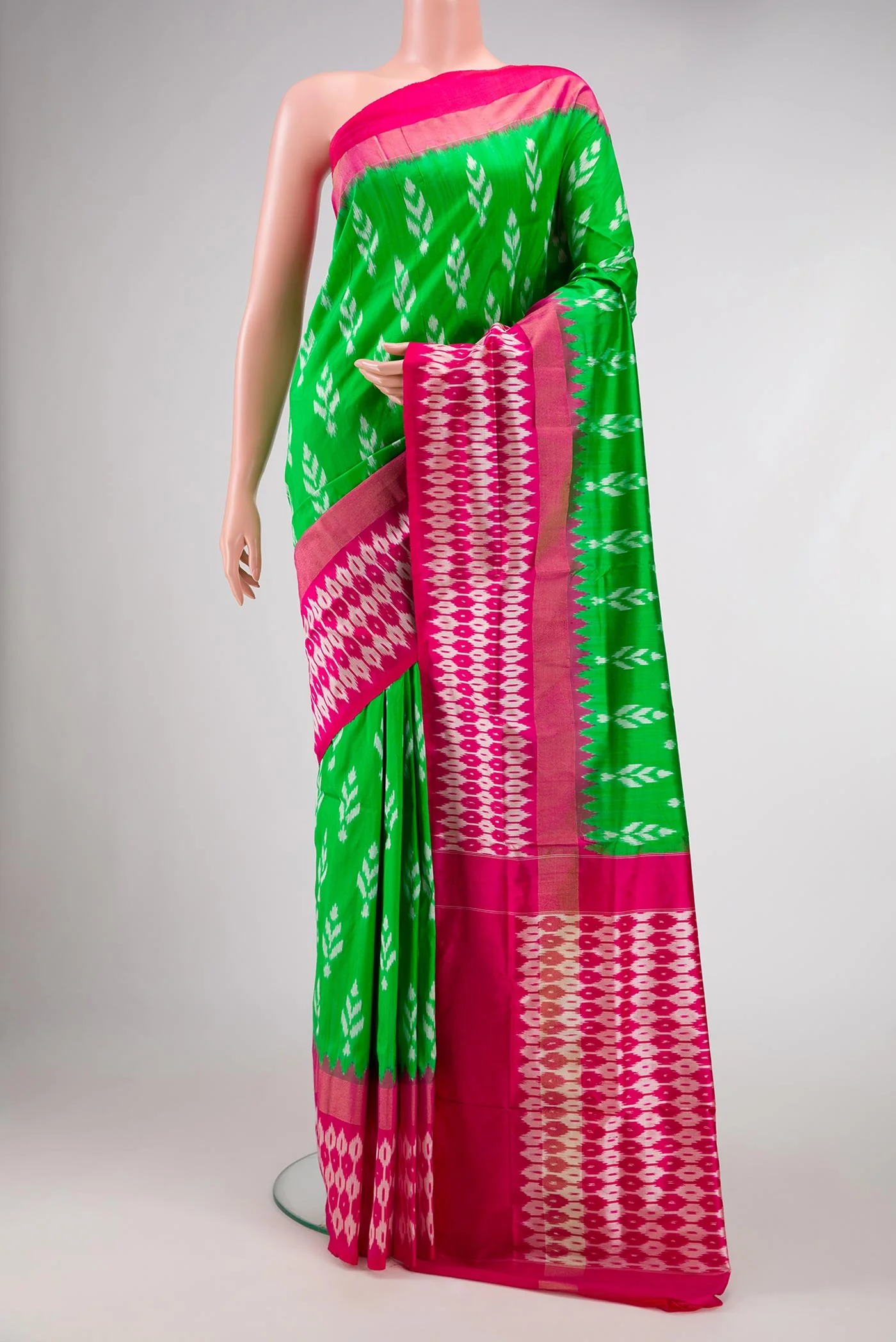 Green Pochampally Silk Saree