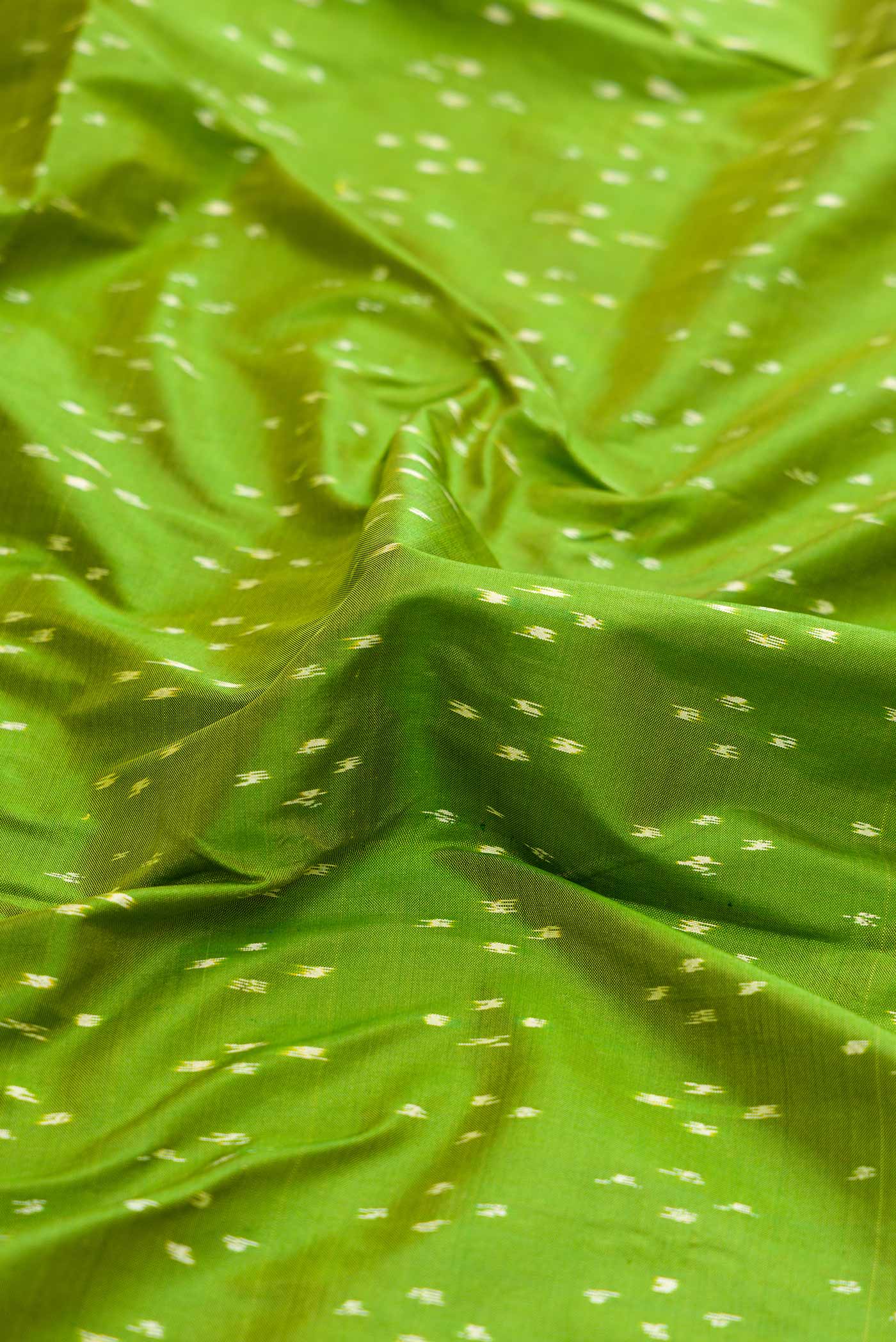 Green Pochampally Silk Saree - Image 2