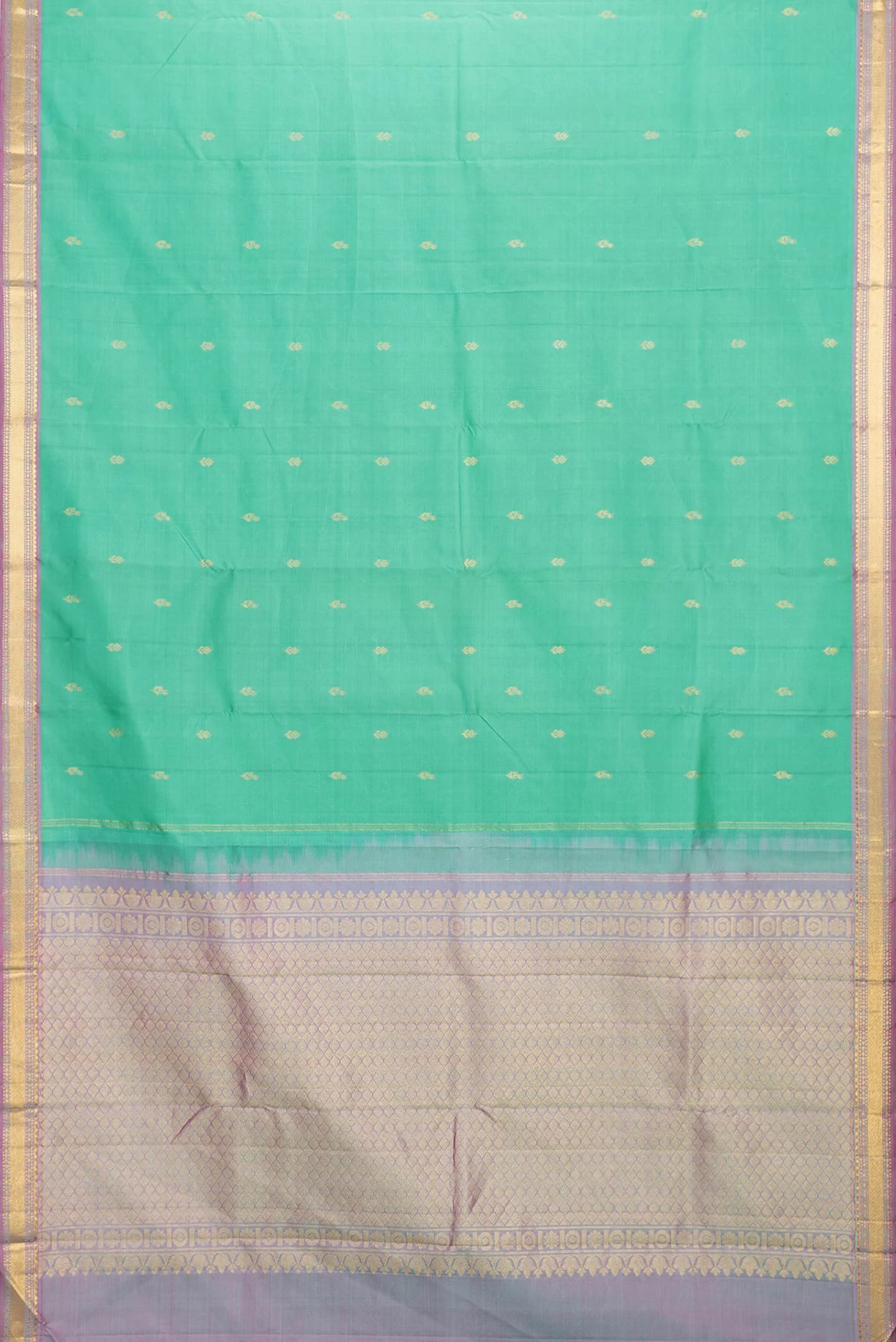 Green Kanchipuram Saree - Image 6