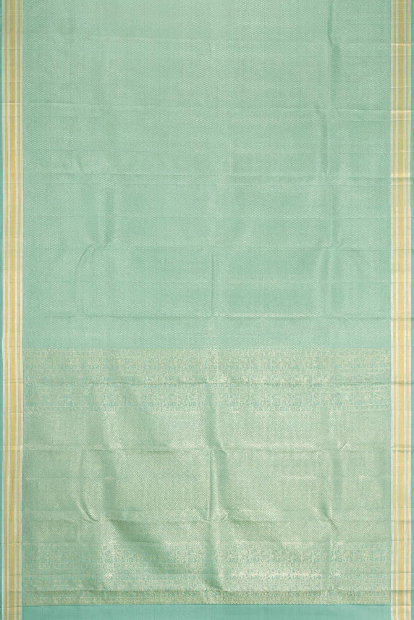 Light Blue Kanchipuram Silk Saree - Image 6