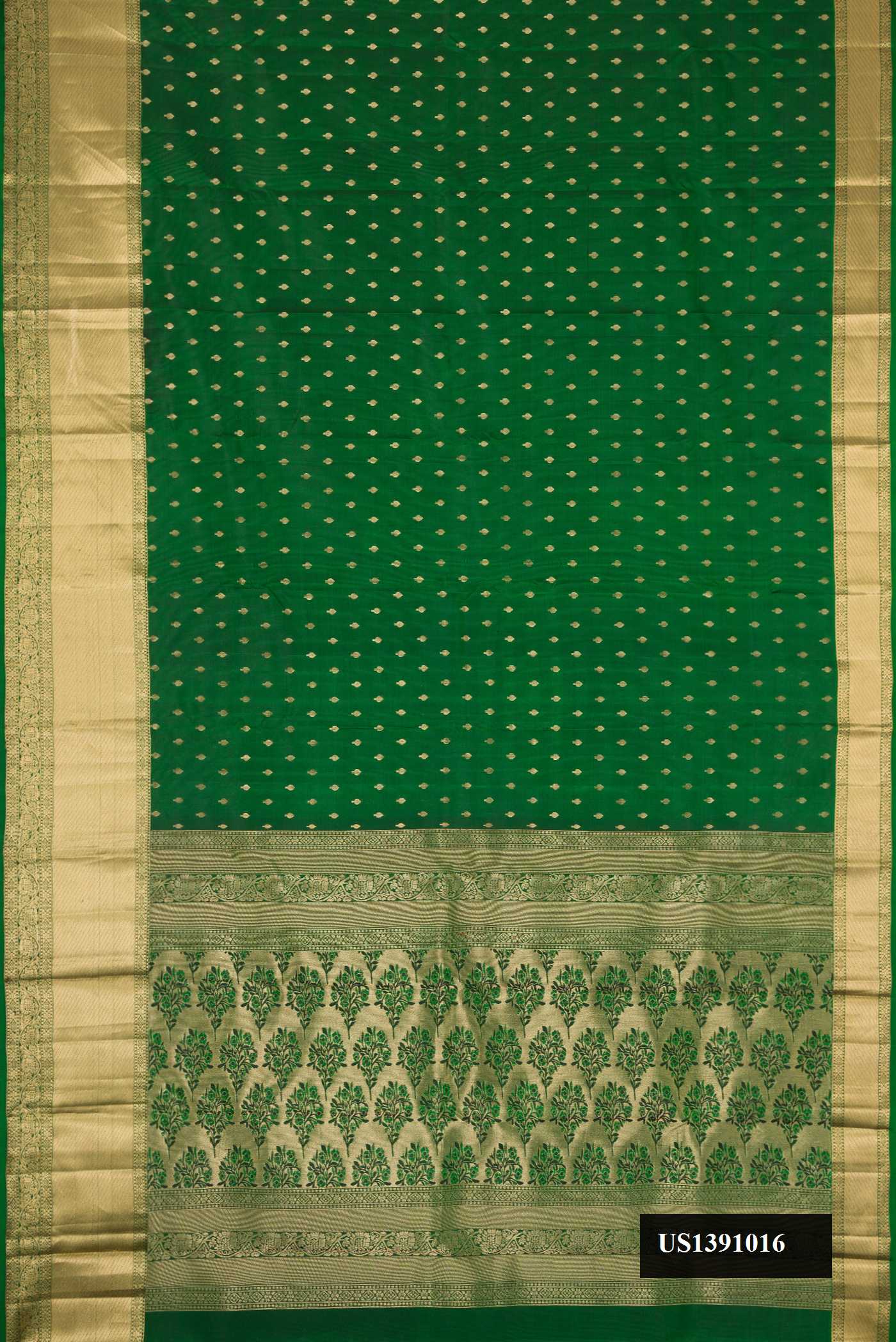 Green Dual Tone Kanchipuram Silk Saree
