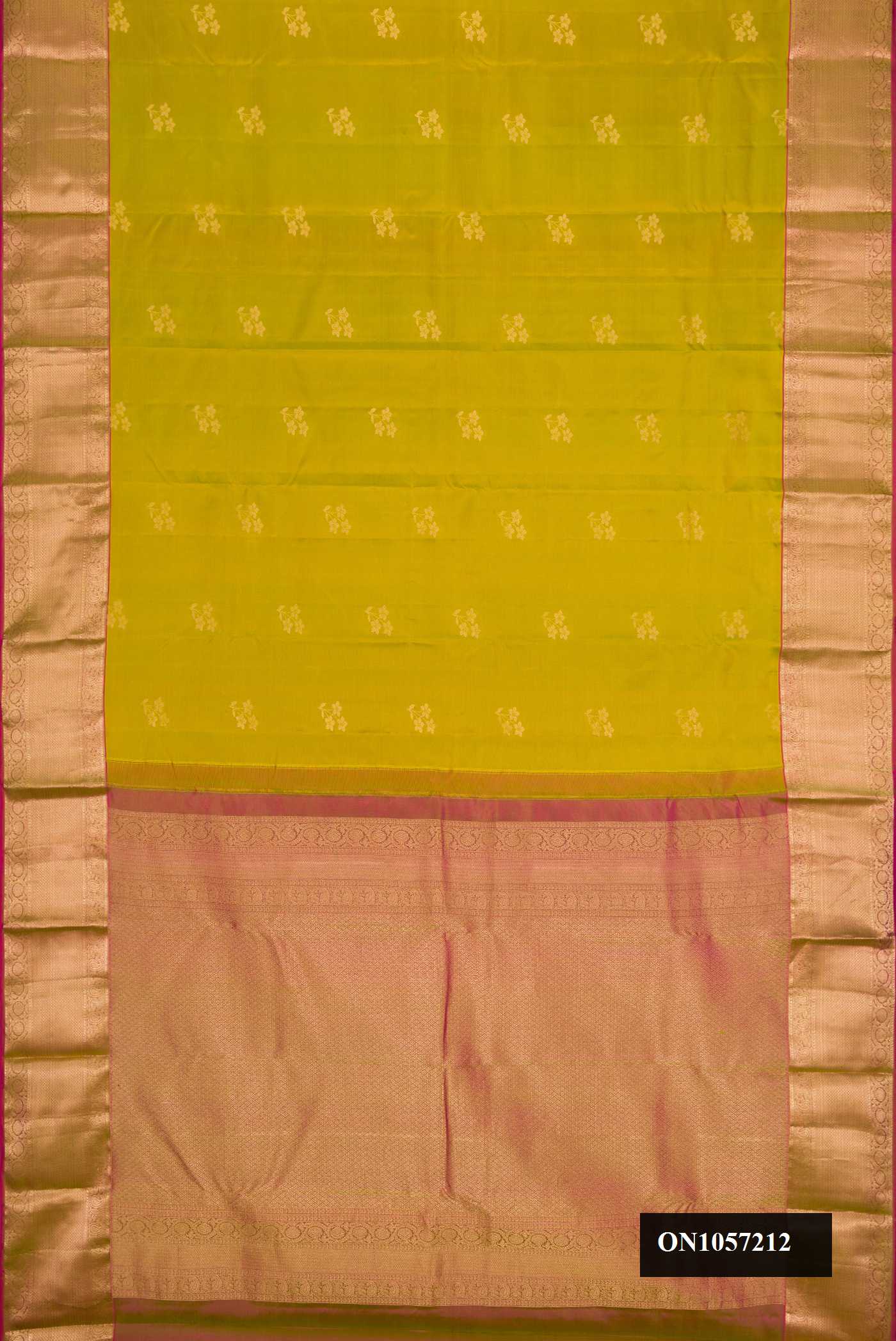 Green Dual Tone Kanchipuram Silk Saree