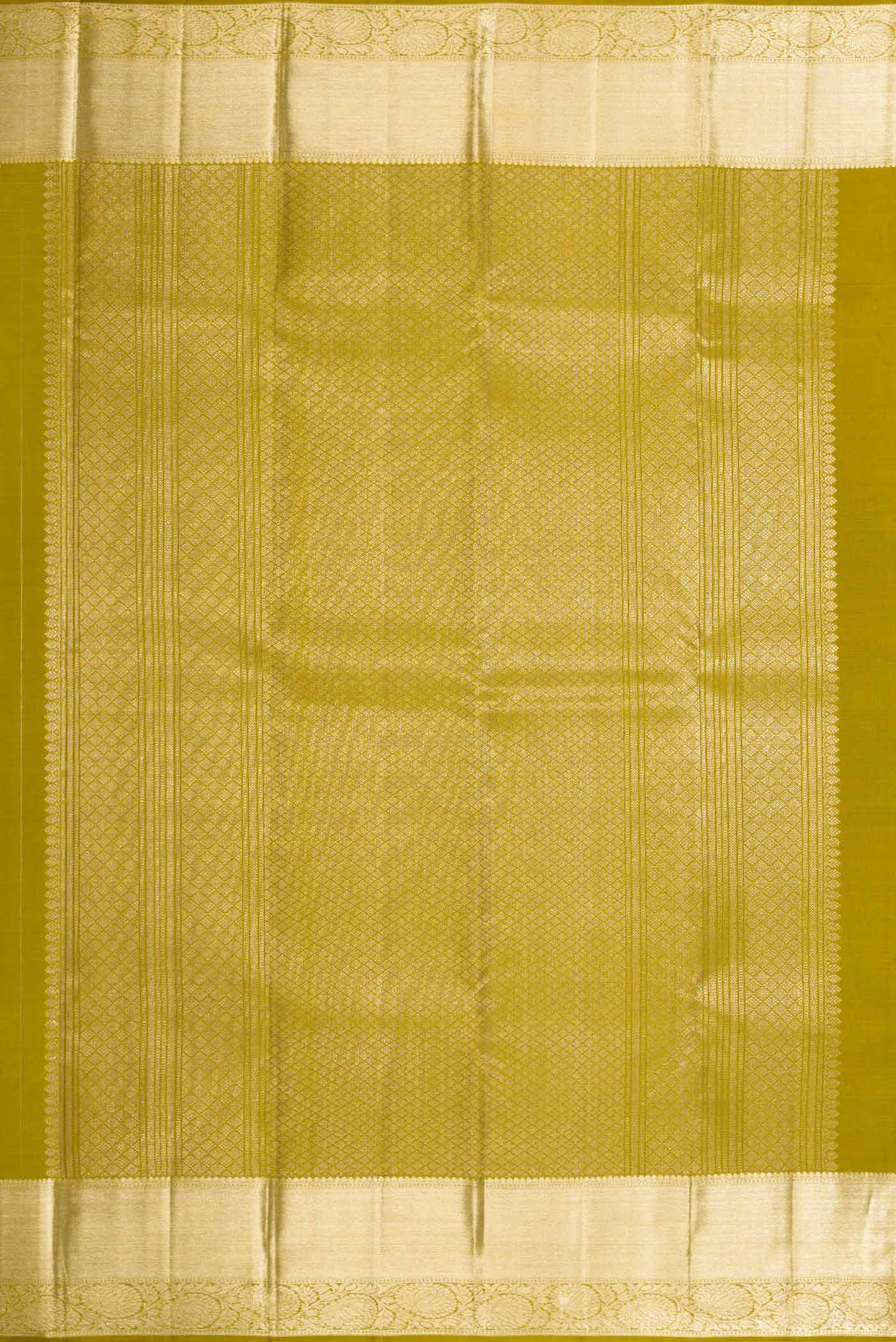 Green Dual Tone Kanchipuram Silk Saree - Image 7
