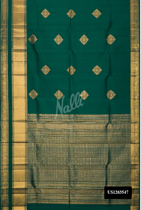 Green Dual Tone Kanchipuram Silk Saree