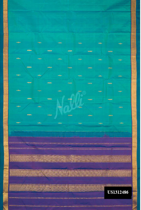 Green Dual Tone Kanchipuram Silk Saree