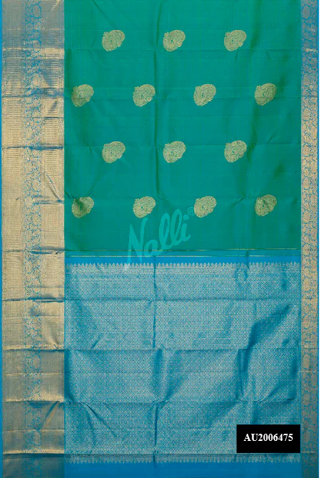 Green Dual Tone Kanchipuram Silk Saree