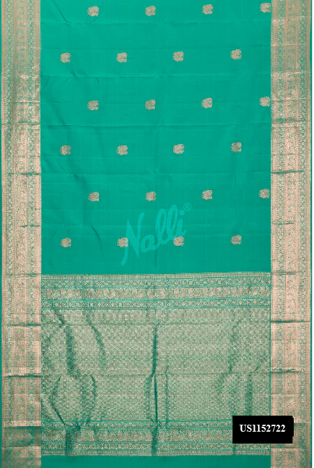 Green Dual Tone Kanchipuram Silk Saree