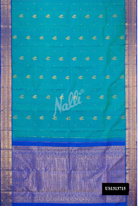 Green Dual Tone Kanchipuram Silk Saree