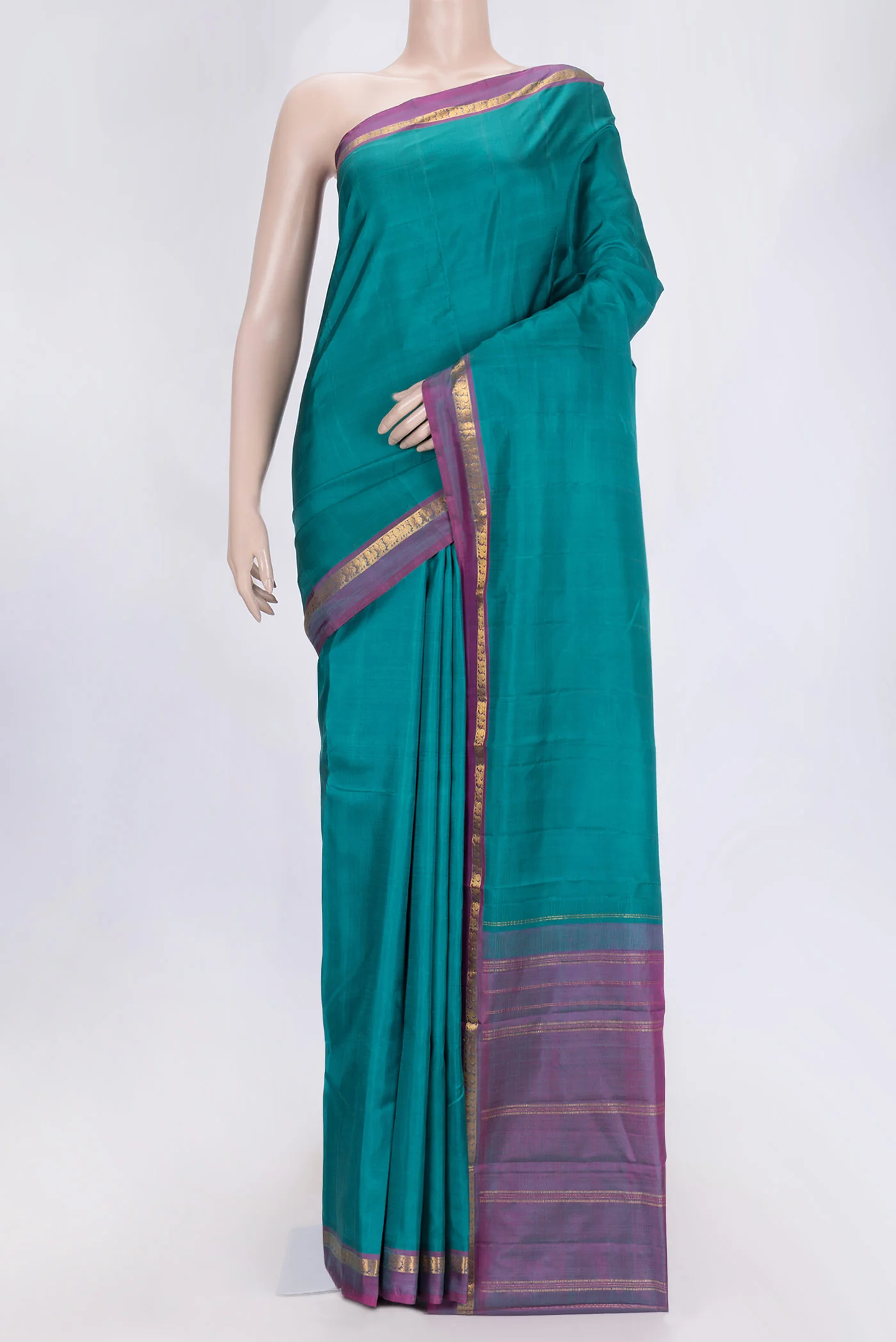 Green Dual Tone Kanjivaram Saree