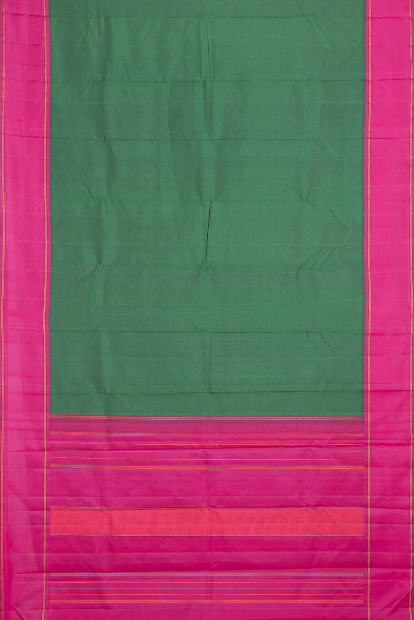 Bottle Green Kanjivaram Saree - Image 6