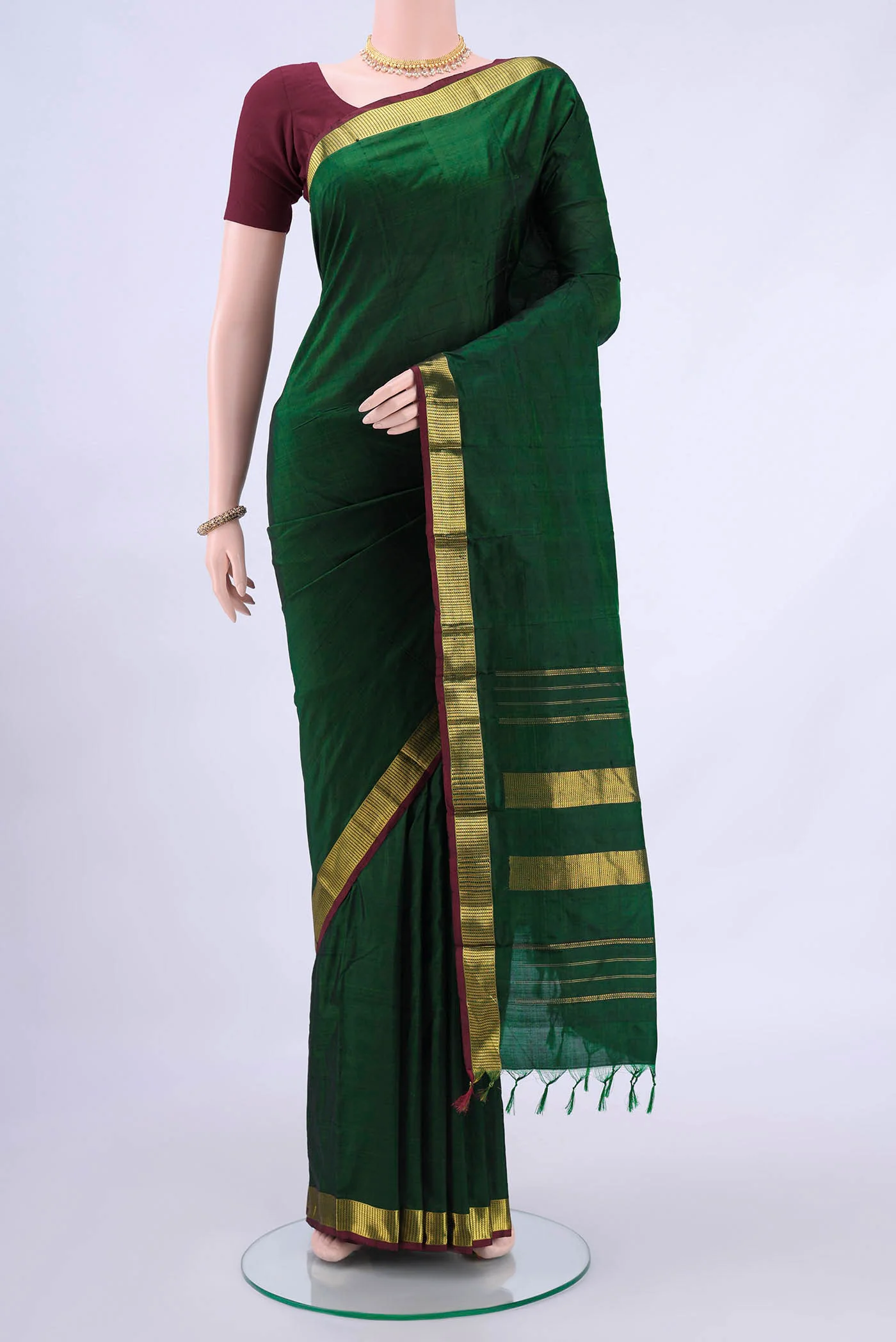 Green Kanchipuram Silk Saree