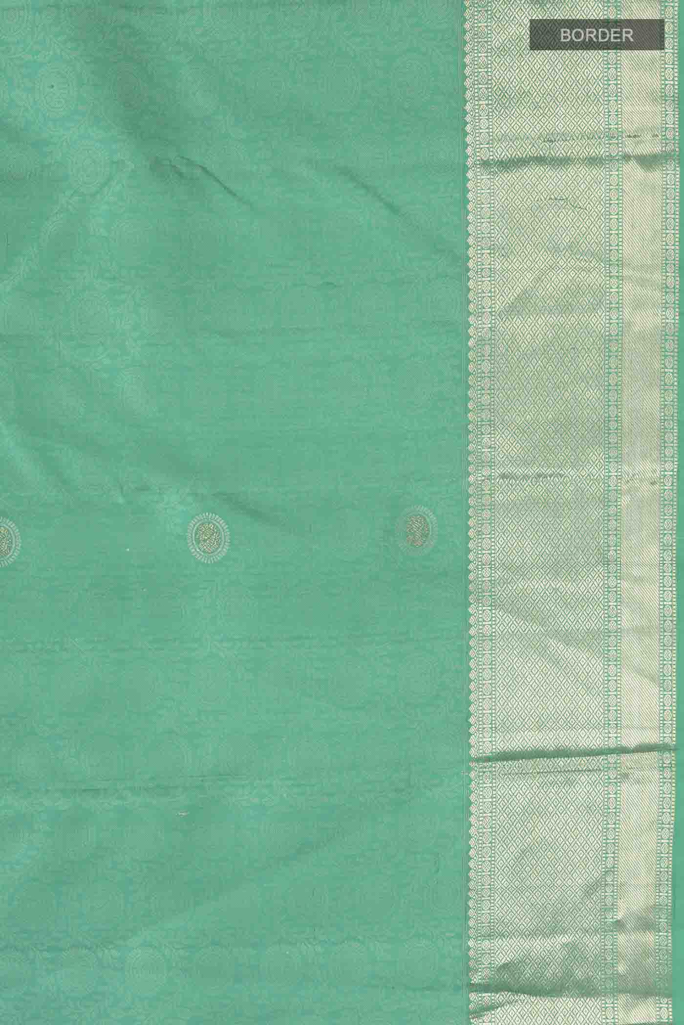 Green Kanjivaram Silk Saree - Image 3