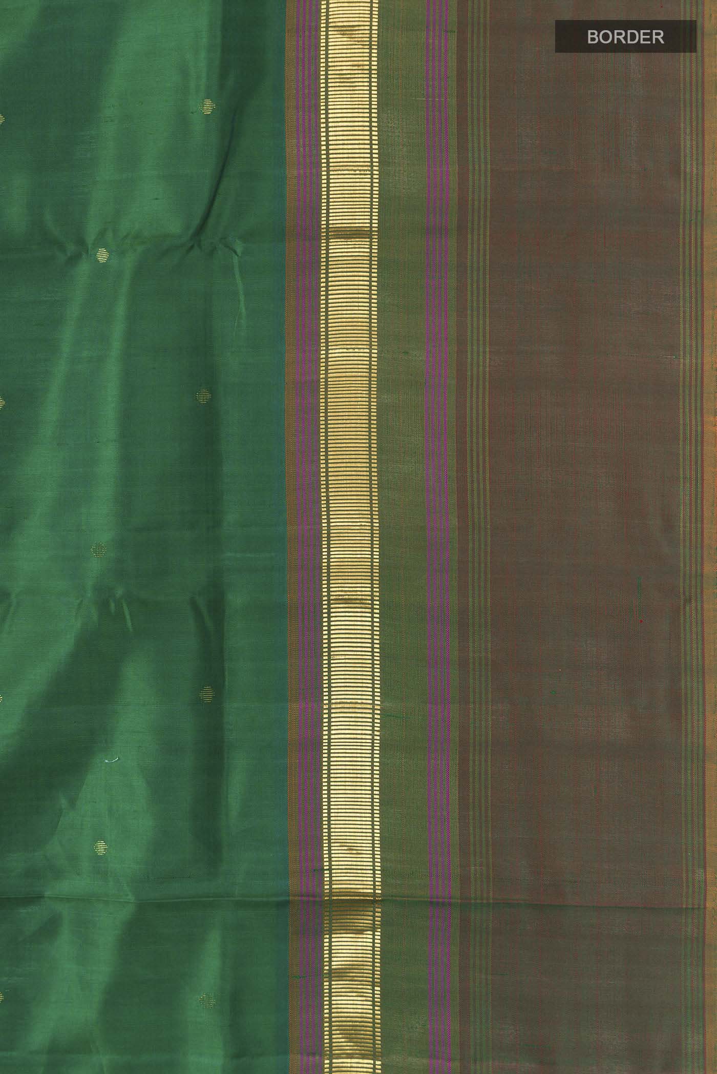 Green Kanjivaram Silk Saree - Image 3