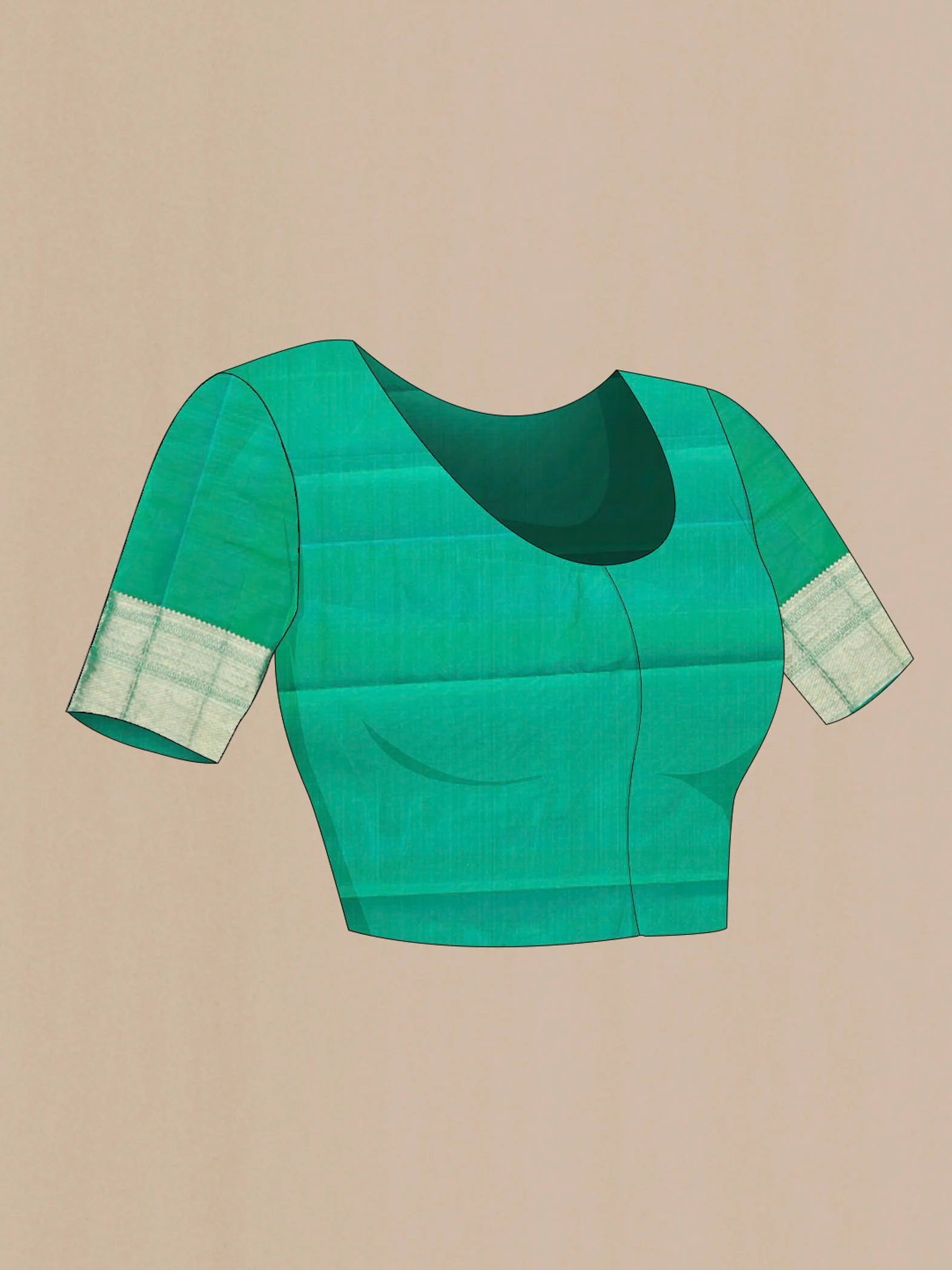 Green Kanjivaram Silk Saree - Image 5