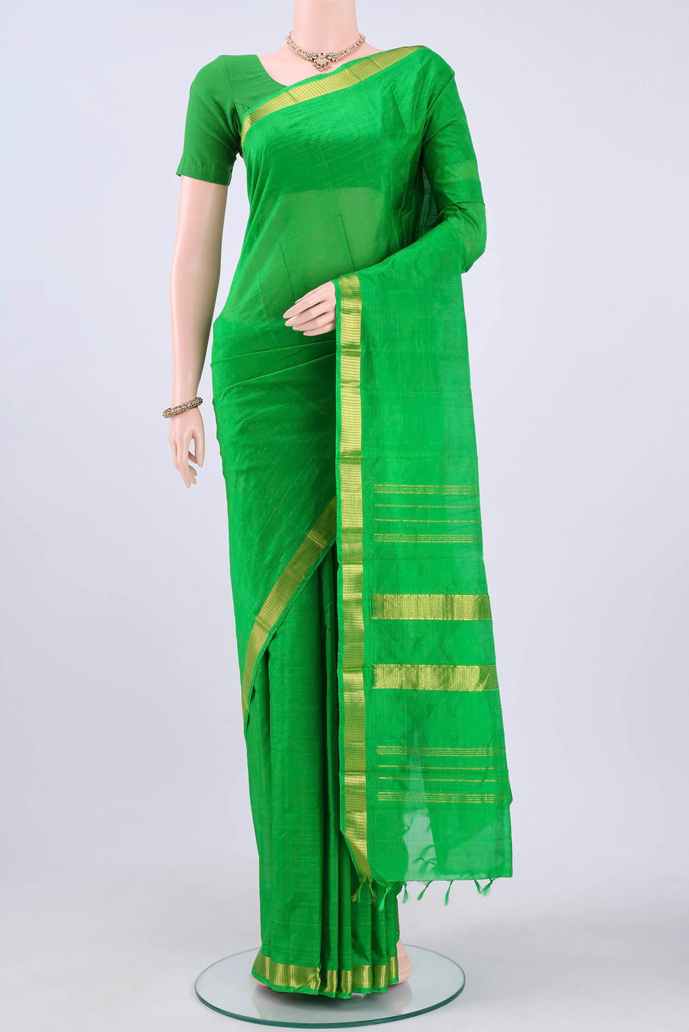 Green Kanchipuram Silk Saree