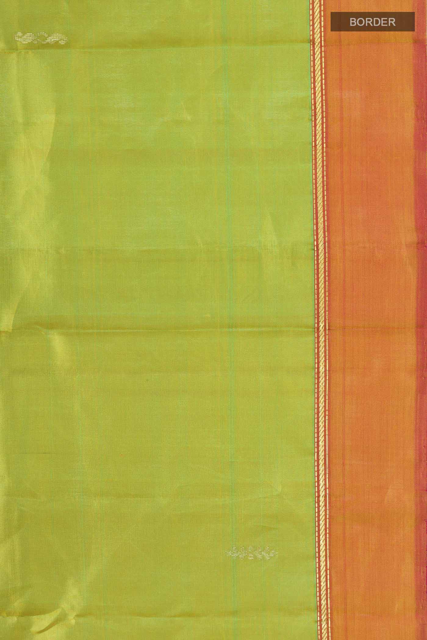 Green Kanchipuram Silk Saree - Image 3