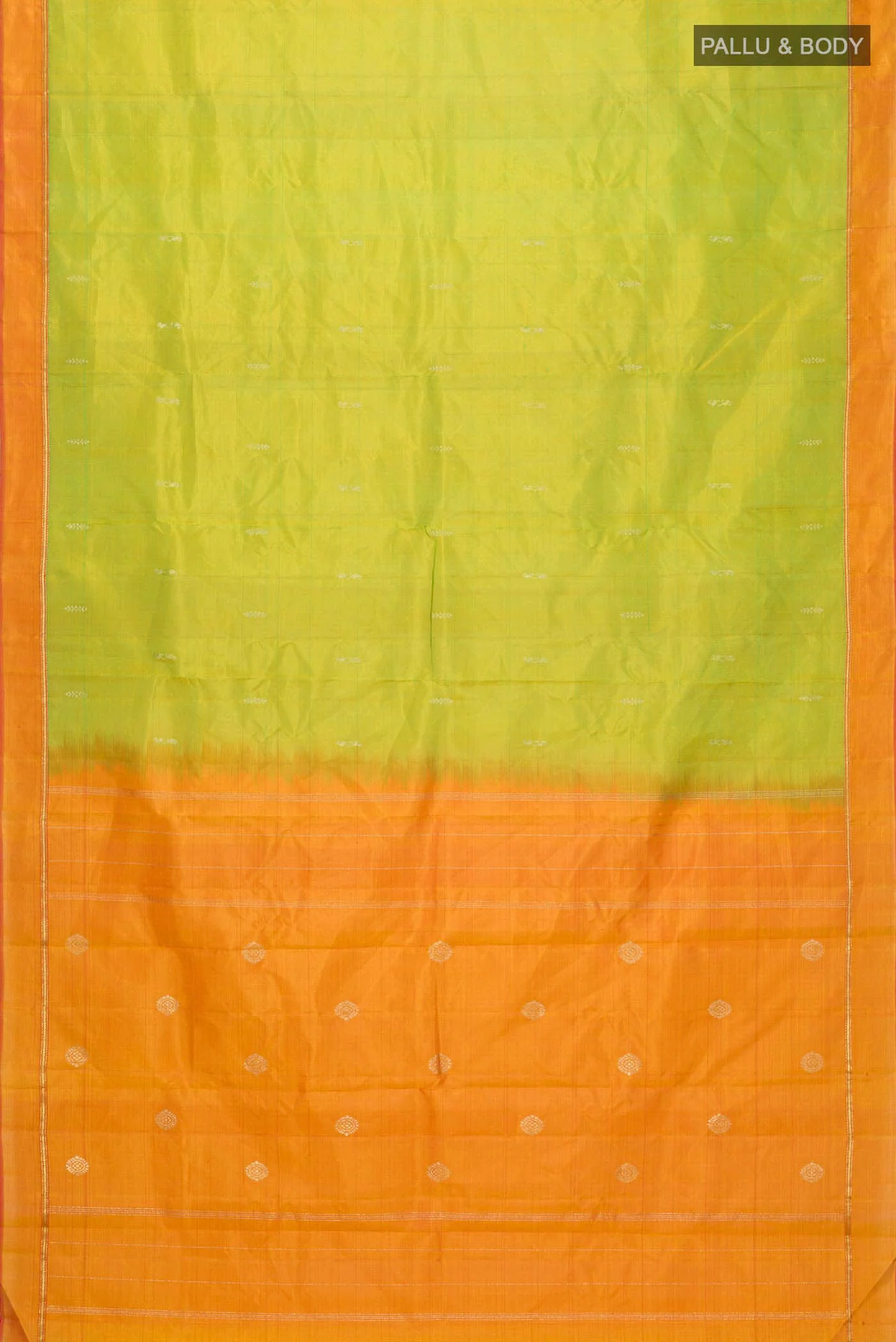 Green Kanchipuram Silk Saree - Image 6