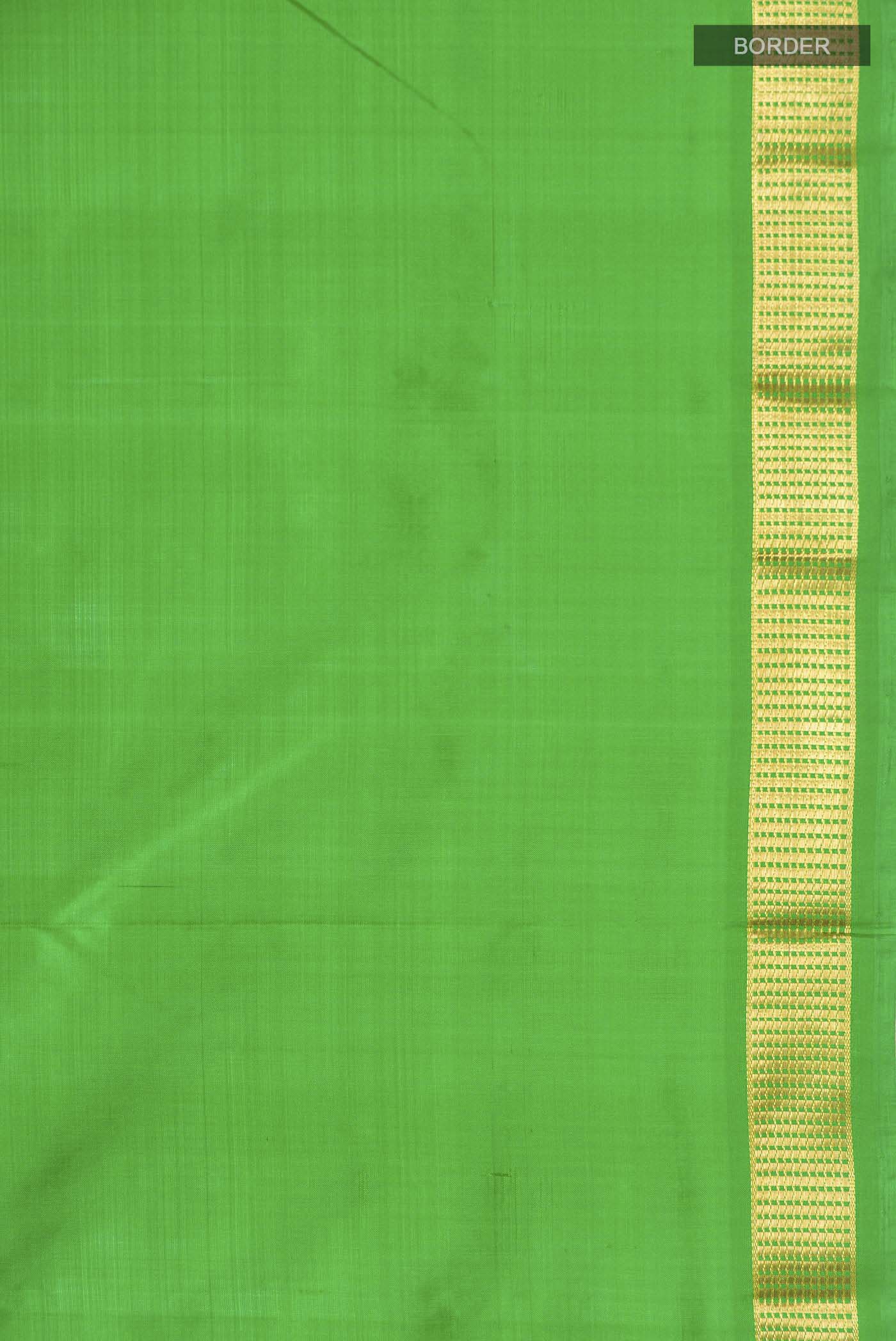 Green Kanchipuram Silk Saree - Image 3