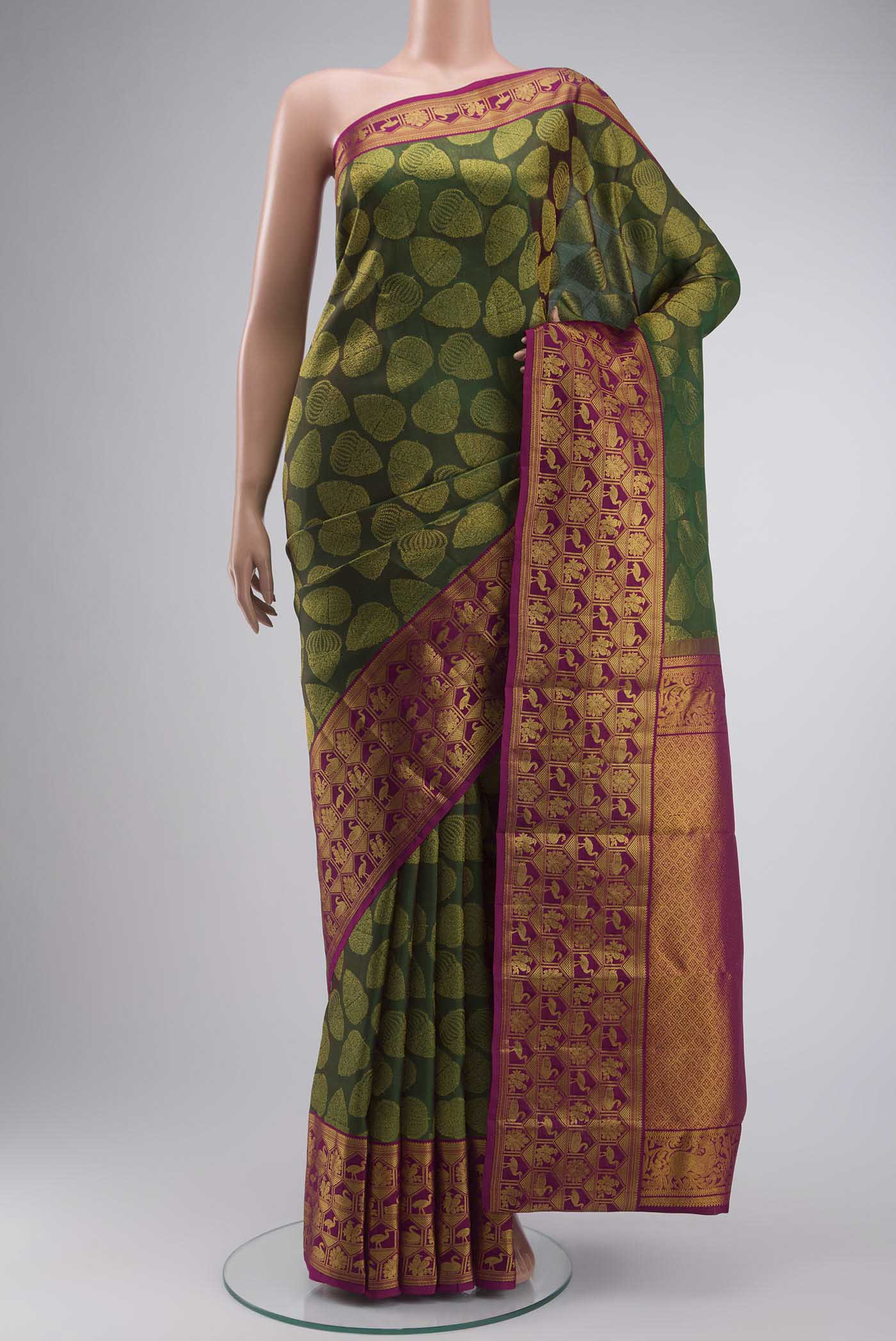 Green Kanchipuram Silk Saree