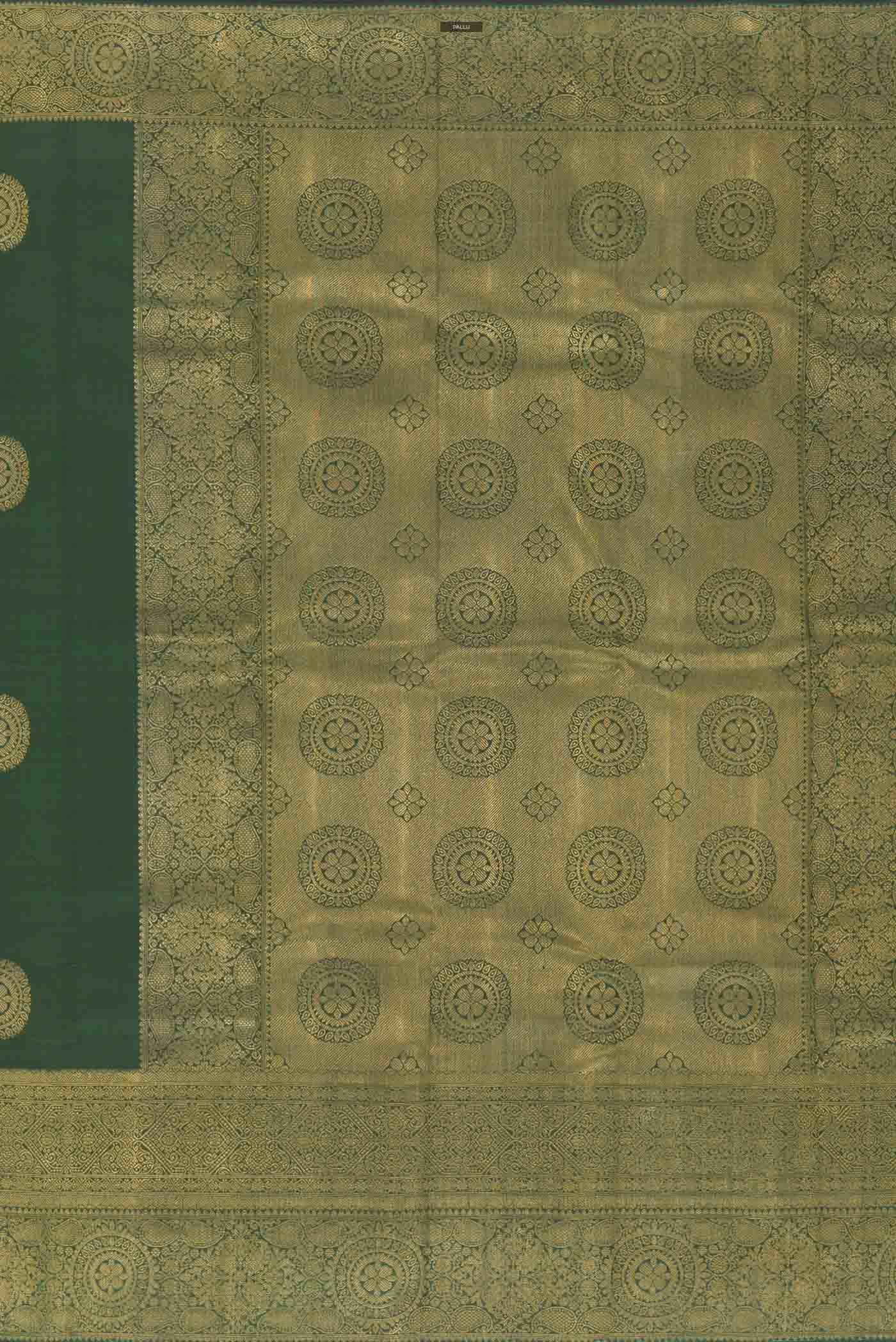 Green Kanjivaram Silk Saree - Image 7