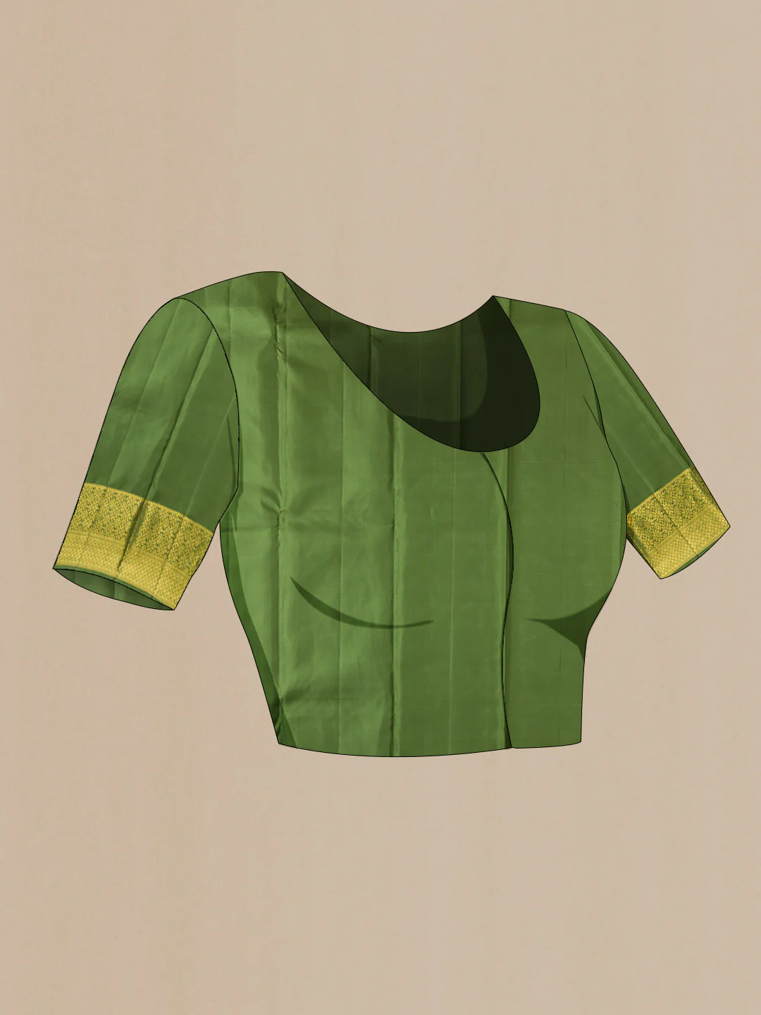 Green Kanjivaram Silk Saree - Image 5