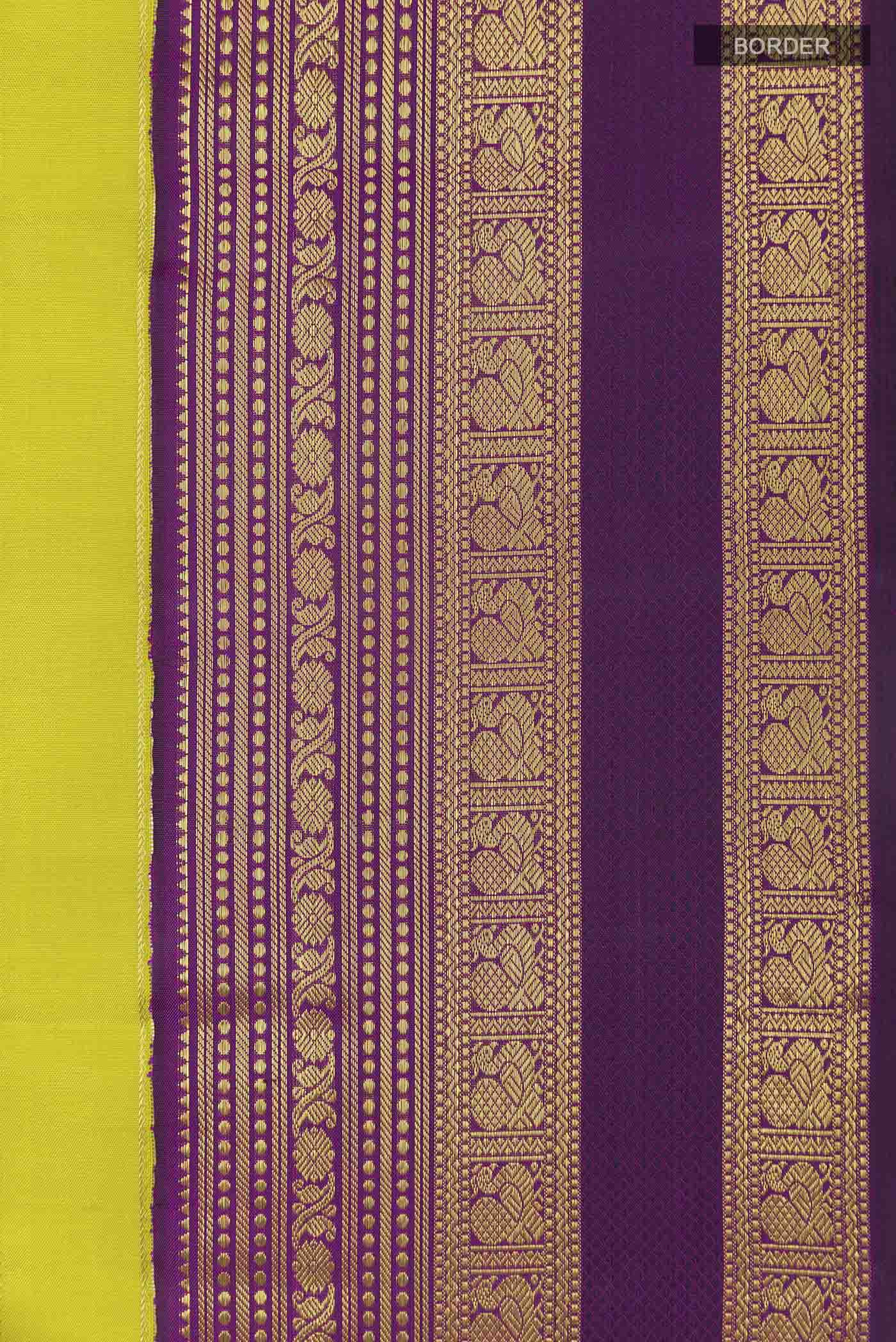 Green Kanchipuram Silk Saree - Image 3