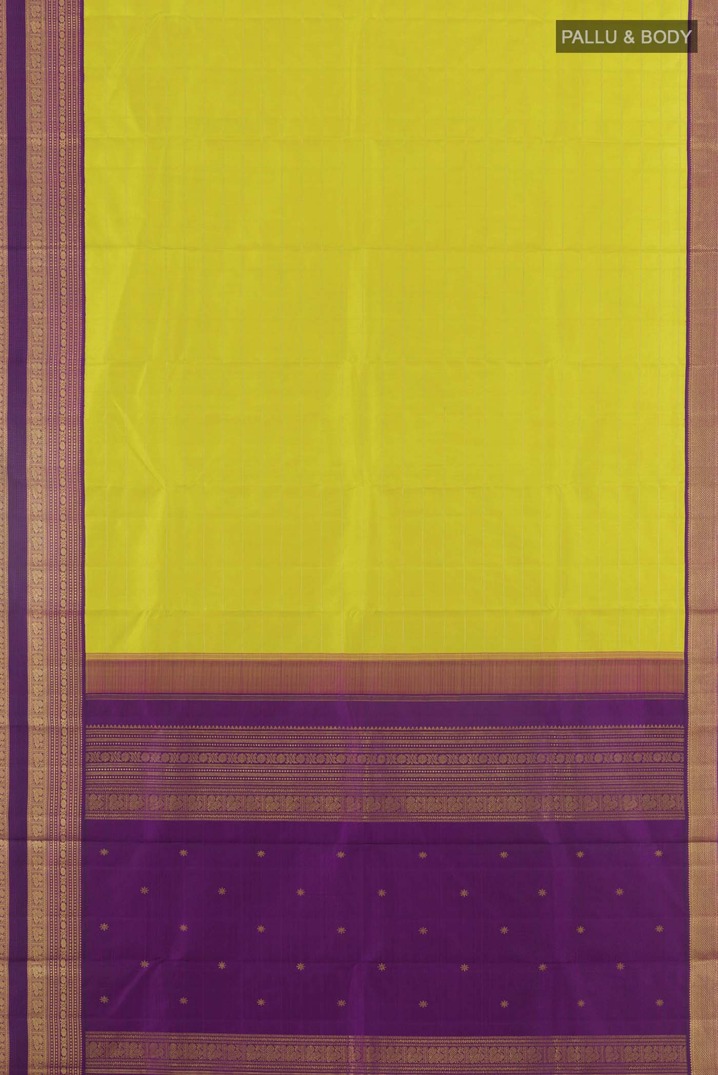 Green Kanchipuram Silk Saree - Image 6
