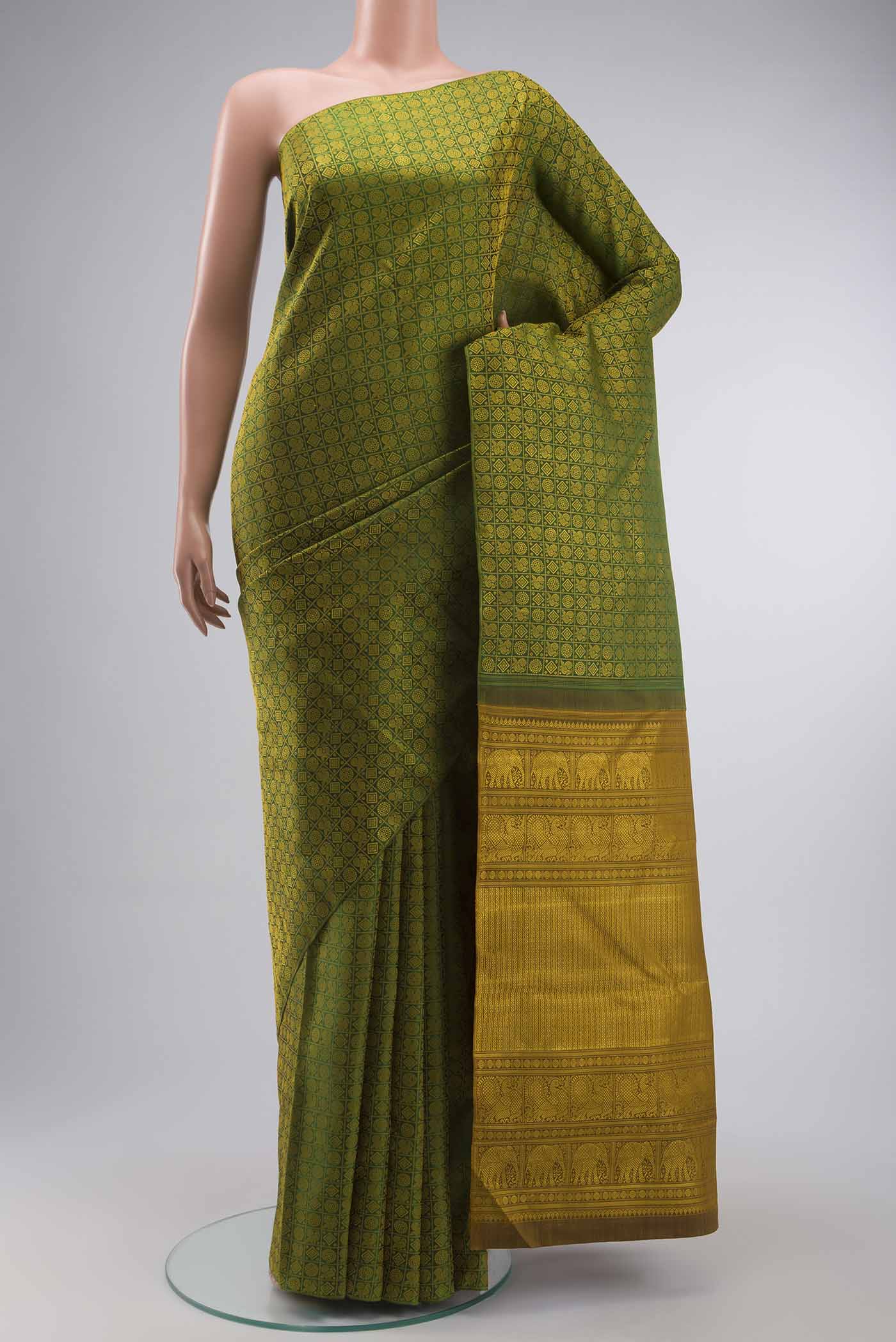 Green Kanchipuram Silk Saree