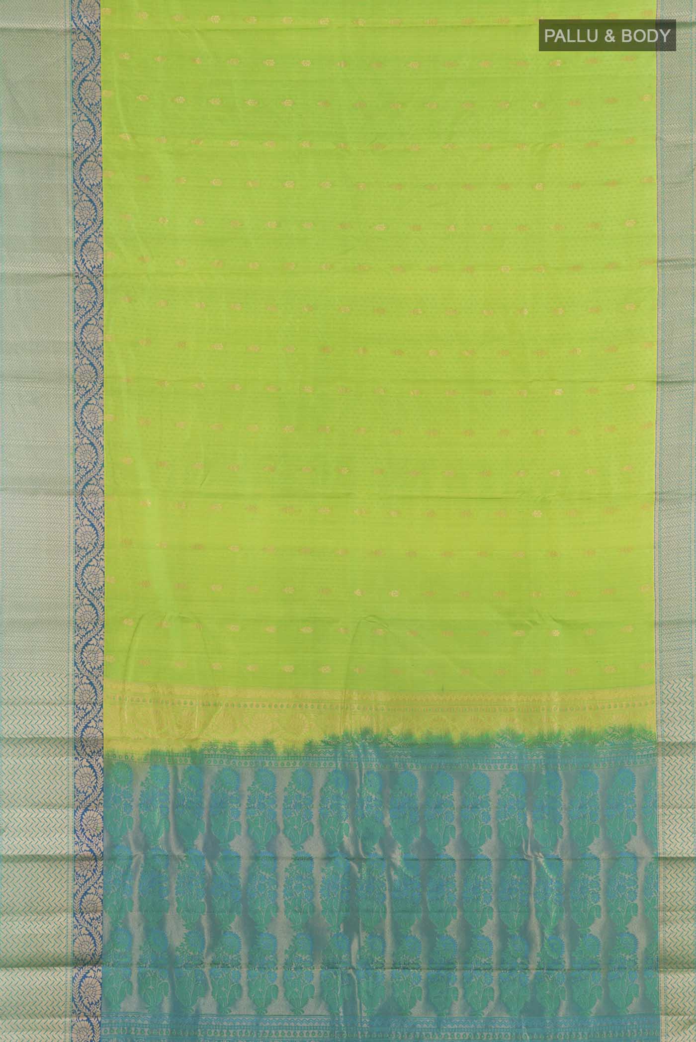 Green Kanjivaram Silk Saree - Image 6
