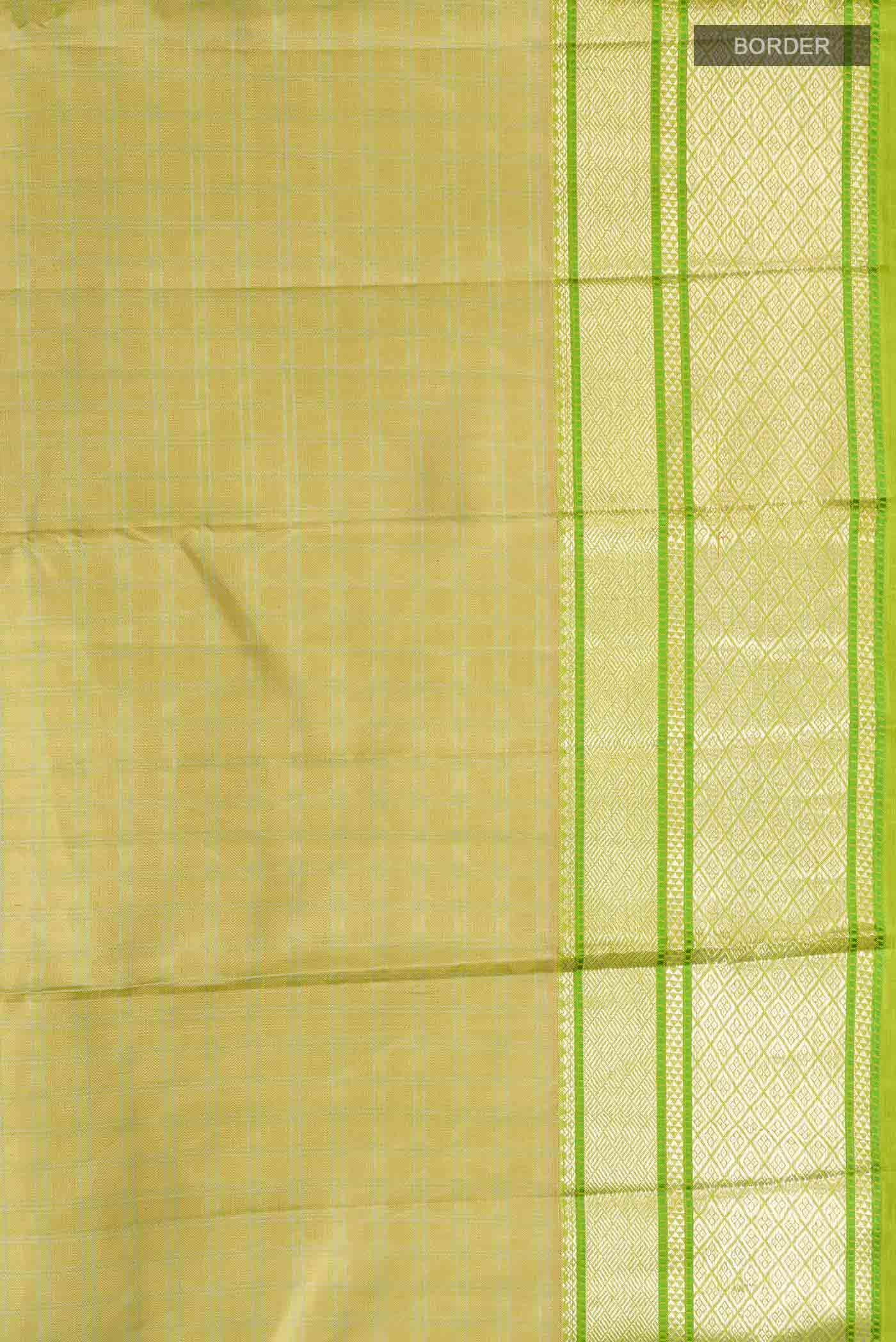Green Kanchipuram Silk Saree - Image 3