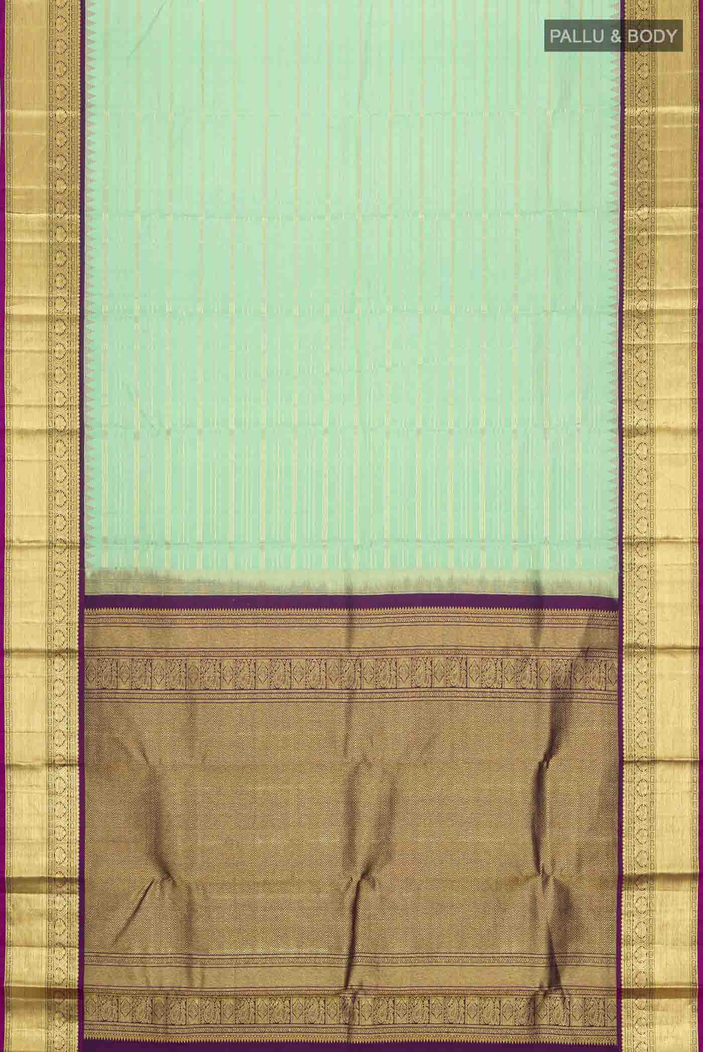 Green Kanjivaram Silk Saree - Image 6