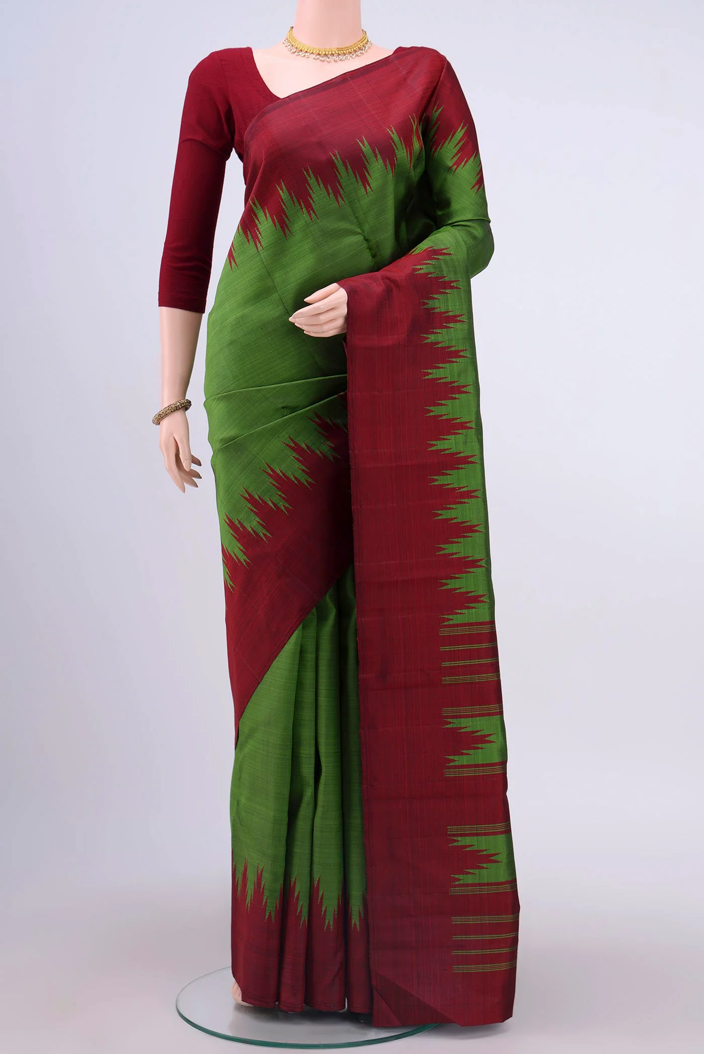 Green Kanchipuram Silk Saree