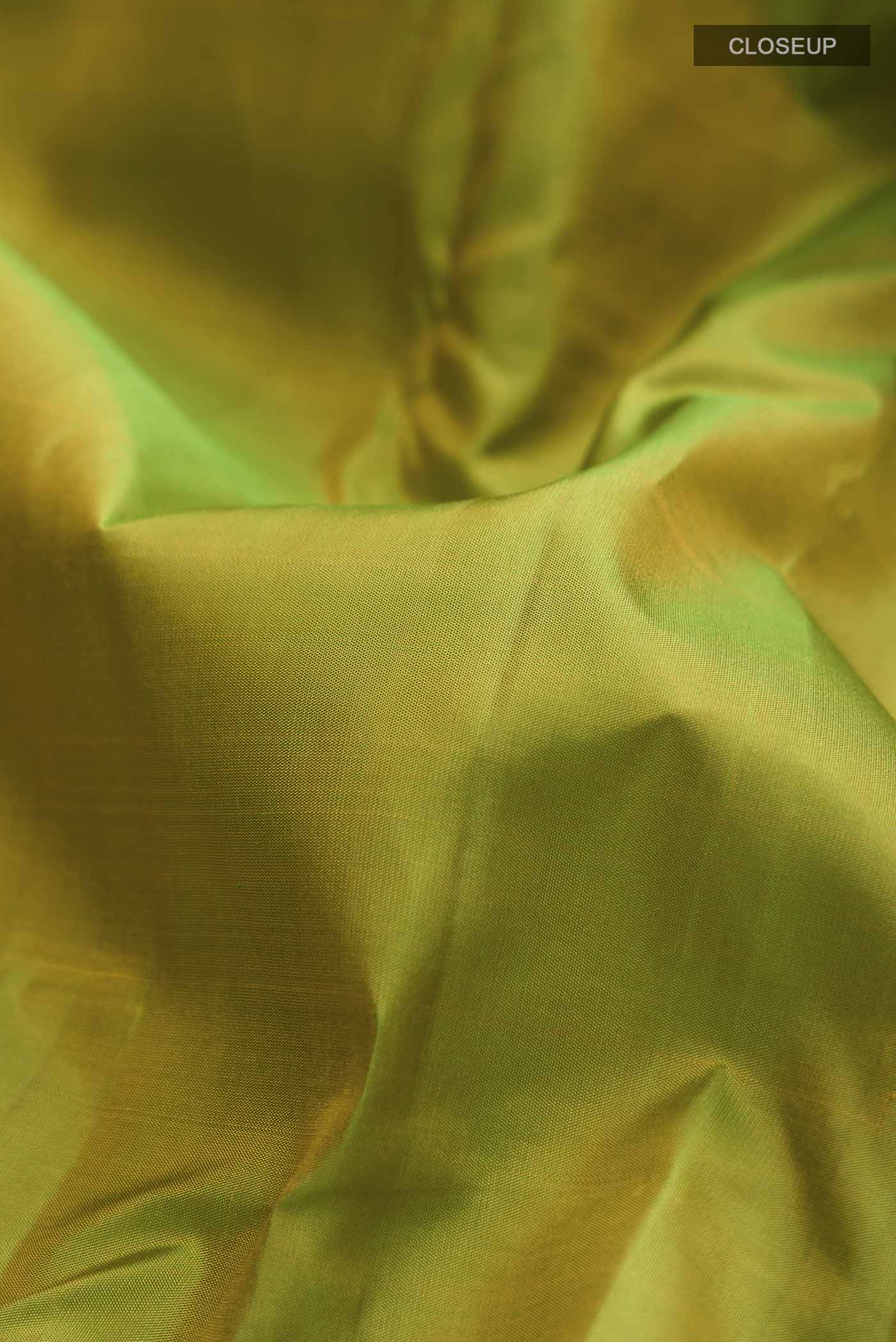 Green Kanchipuram Silk Saree - Image 2
