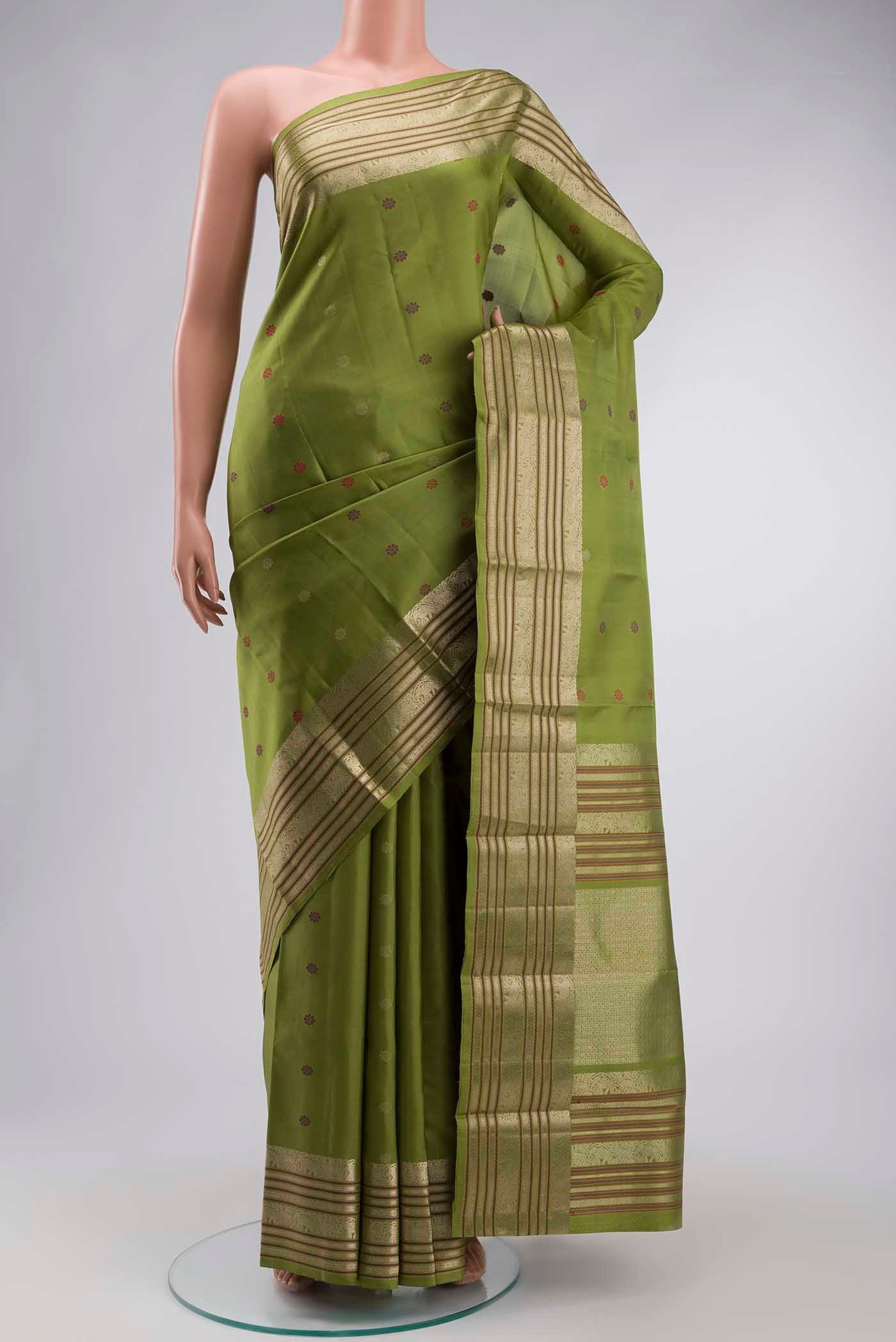 Green Kanchipuram Silk Saree