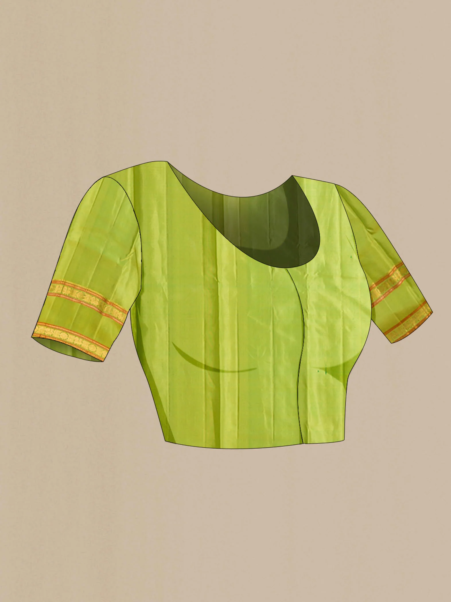 Green Kanjivaram Silk Saree - Image 5