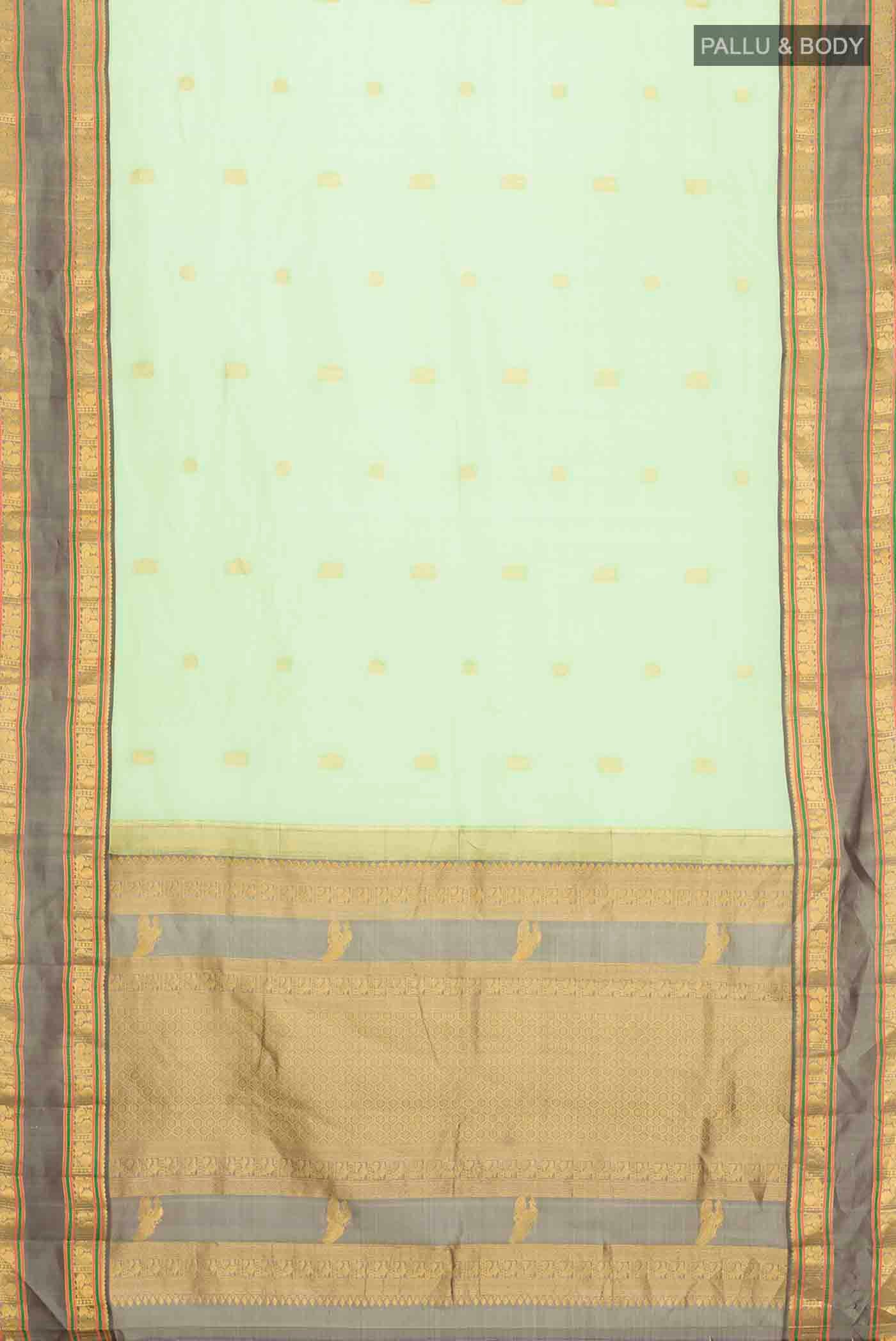 Green Kanjivaram Silk Saree - Image 6