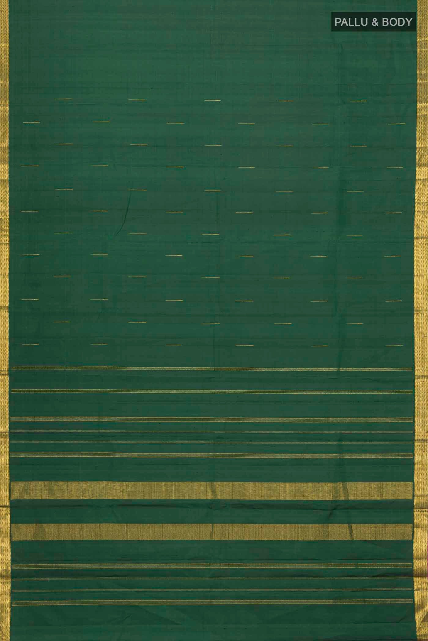 Green Kanjivaram Silk Saree - Image 6