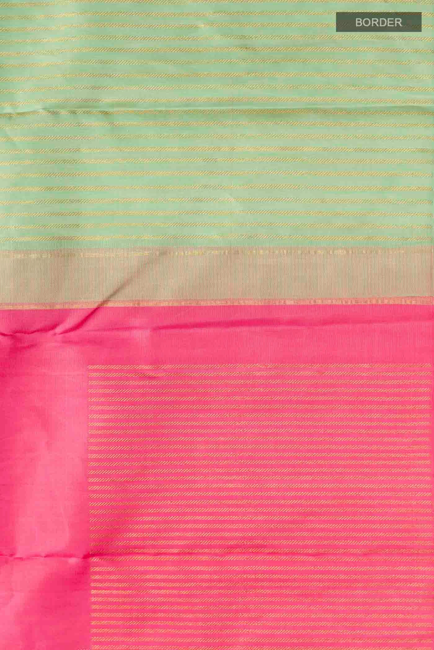 Green Kanjivaram Silk Saree - Image 3