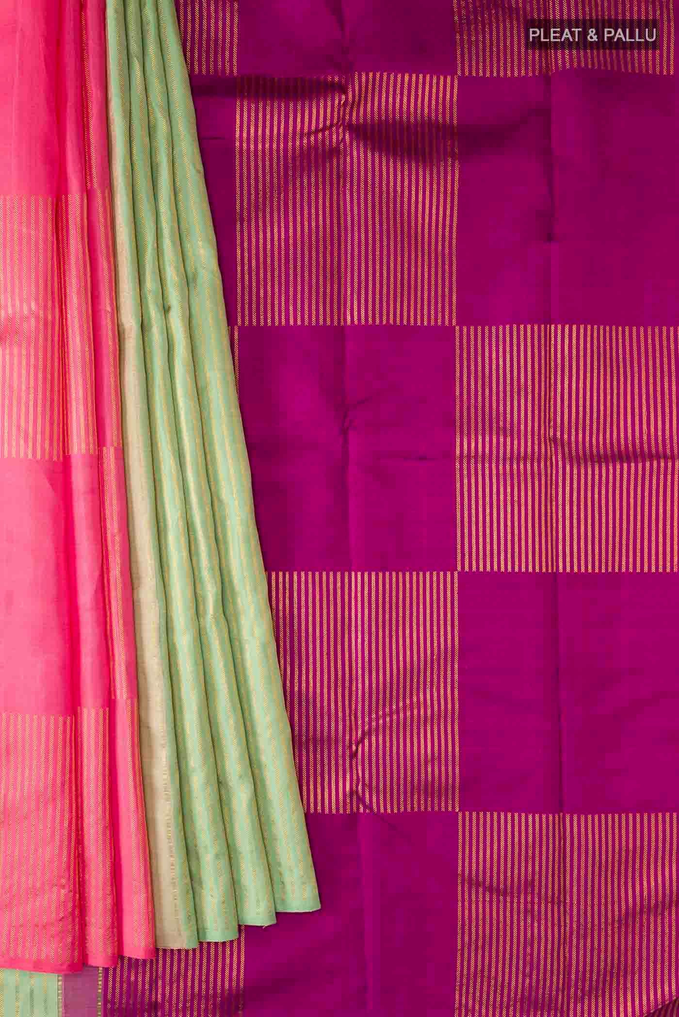 Green Kanjivaram Silk Saree - Image 4