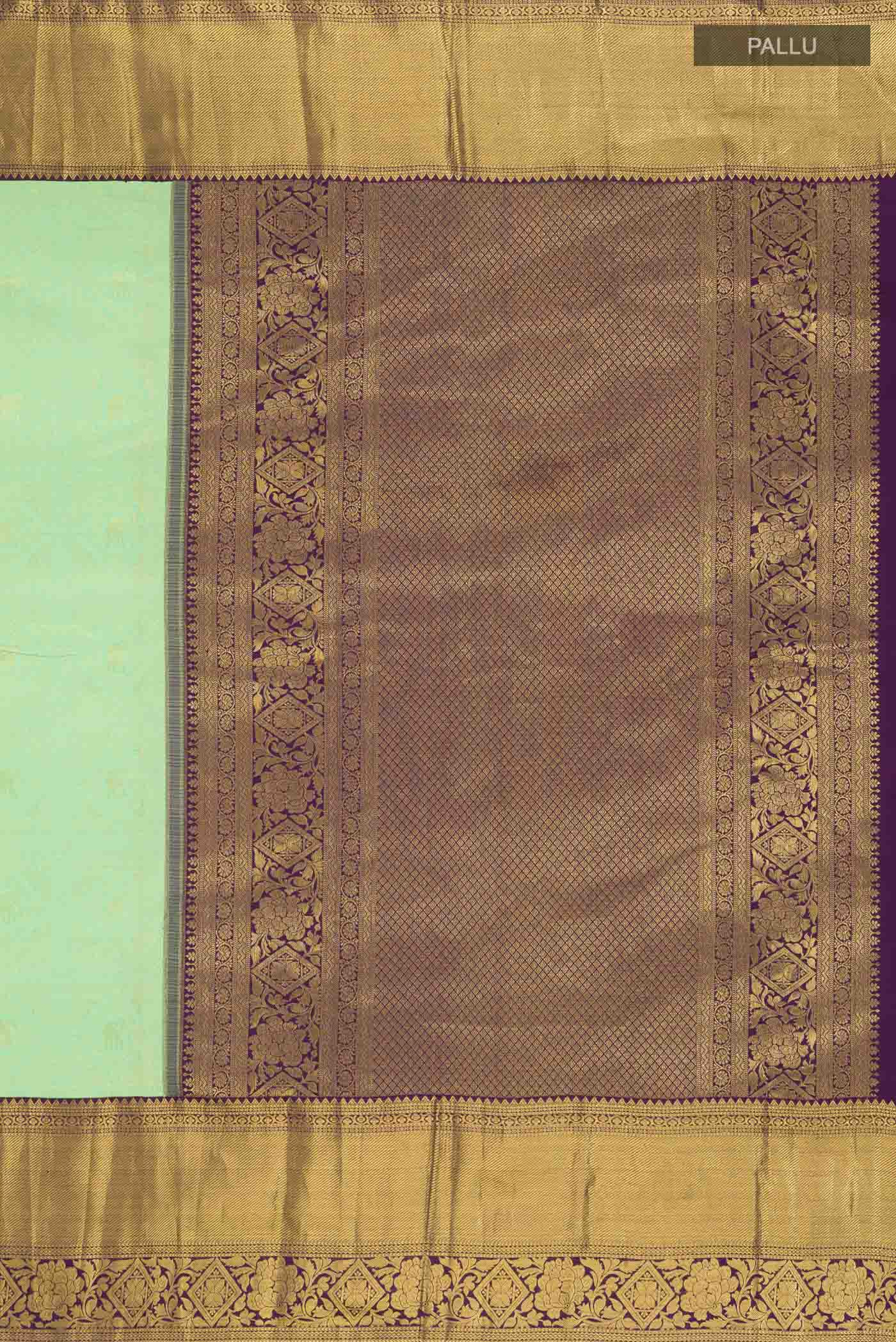 Green Kanjivaram Silk Saree - Image 7