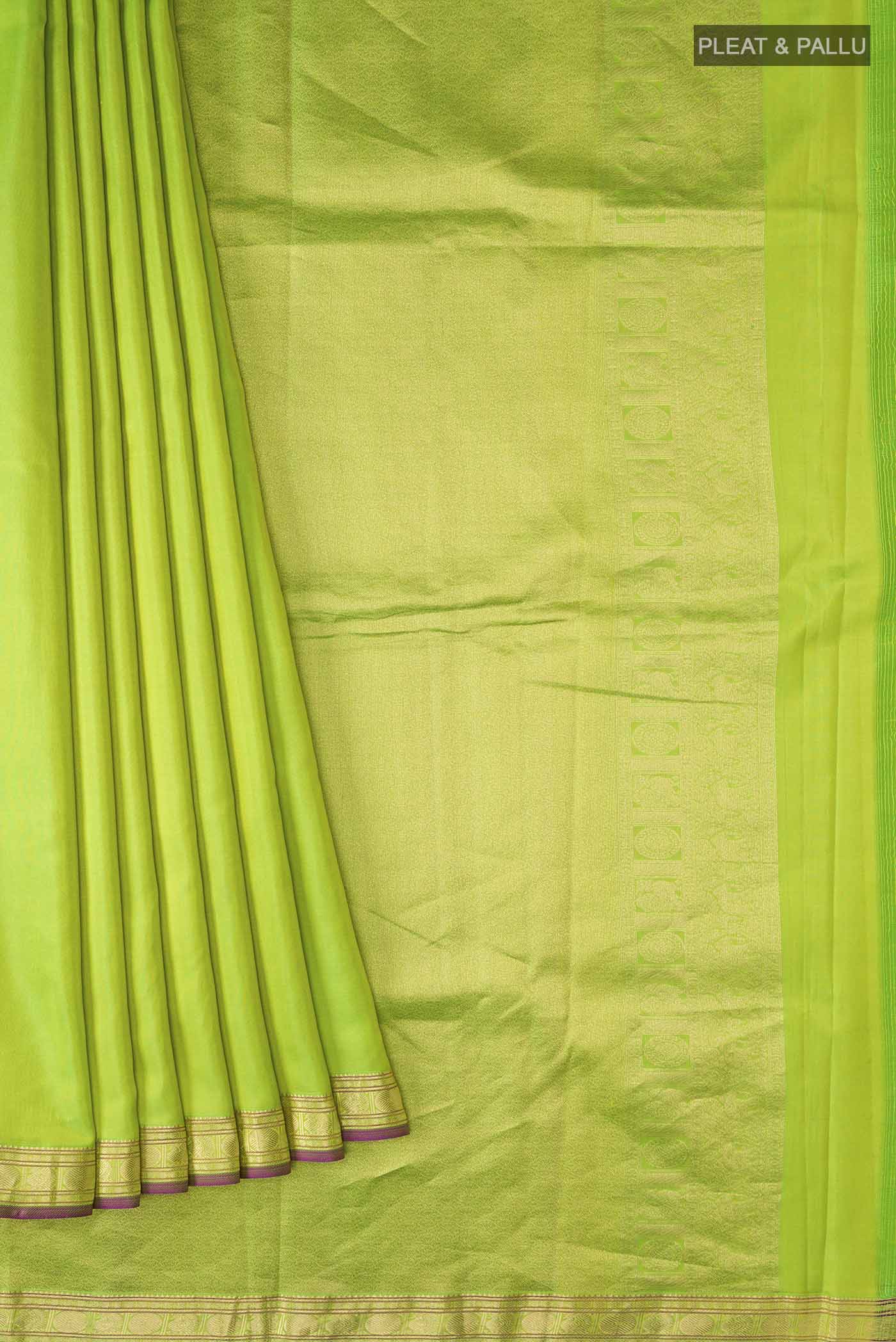 Green Kanjivaram Silk Saree - Image 4