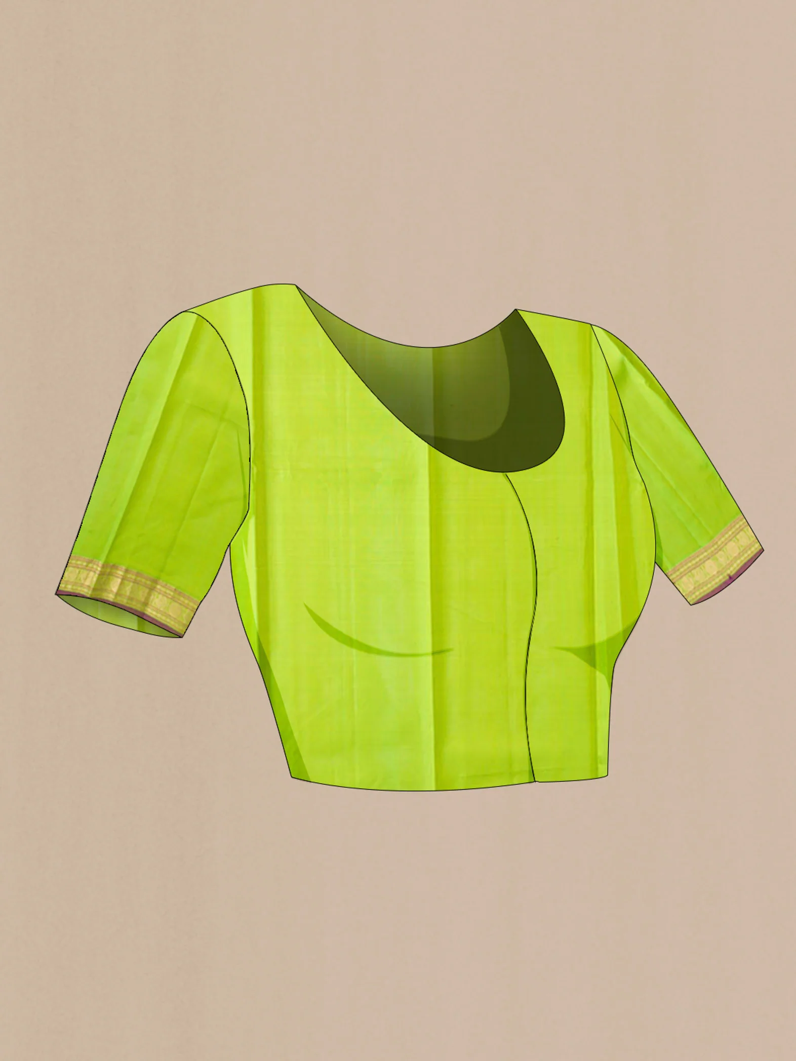 Green Kanjivaram Silk Saree - Image 5