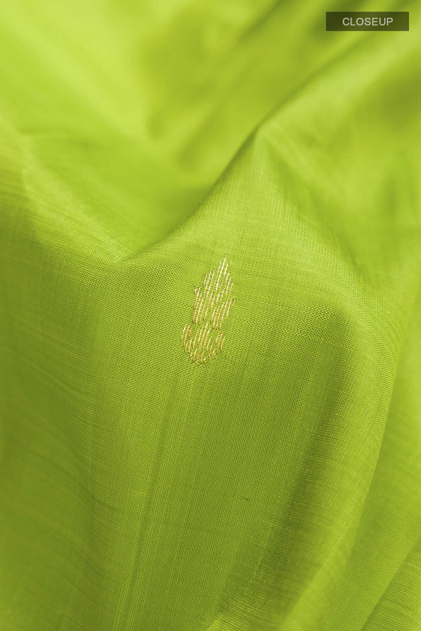 Green Kanjivaram Silk Saree - Image 2